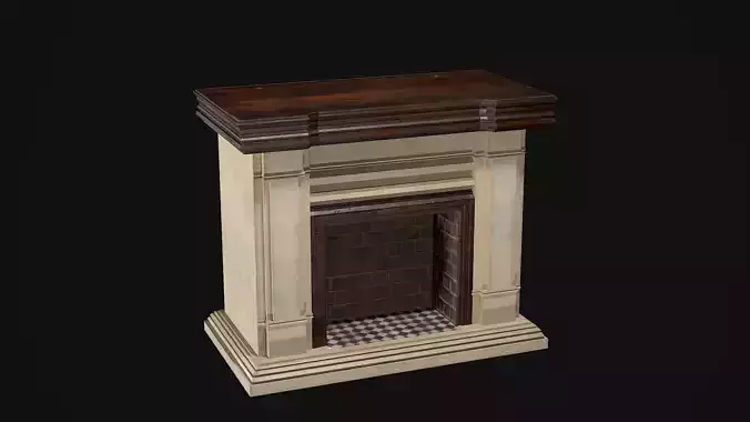 Fireplace PBR Game Ready