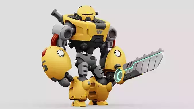 BATTLE DROID OMNIUS  RIGGED