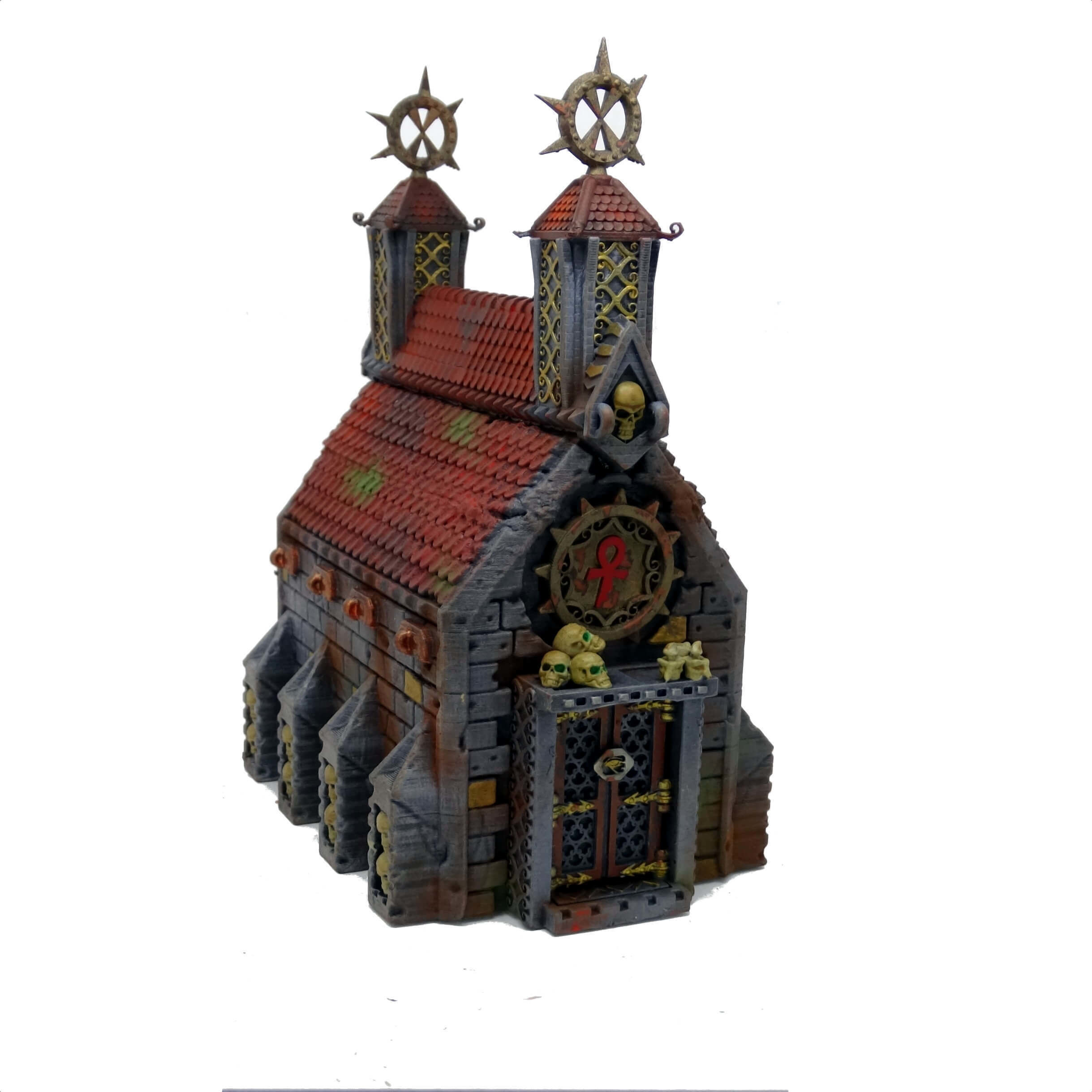 Modular Graveyard Walls Crypts Tombs Churches and Accessories 3D print model_7