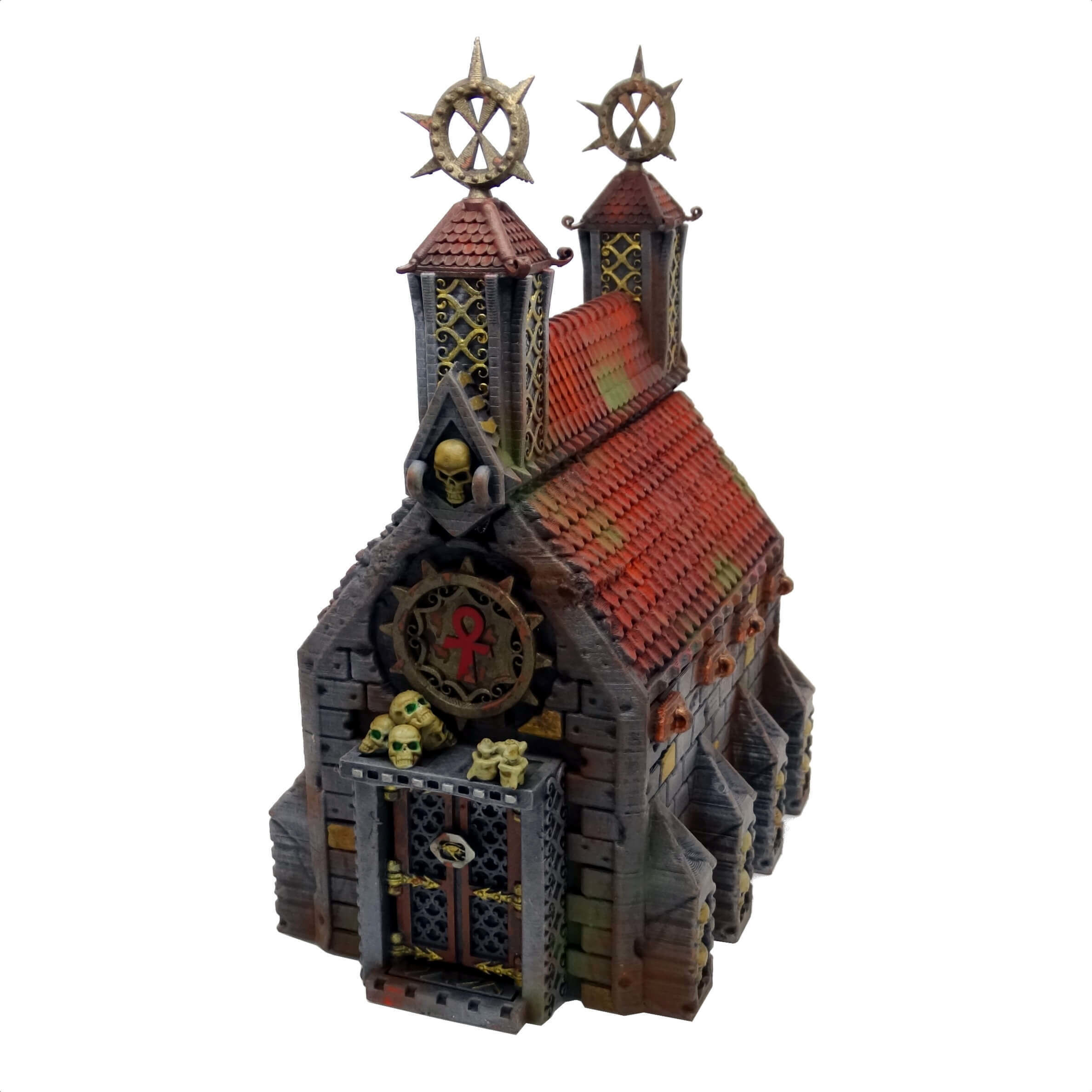 Modular Graveyard Walls Crypts Tombs Churches and Accessories 3D print model_3