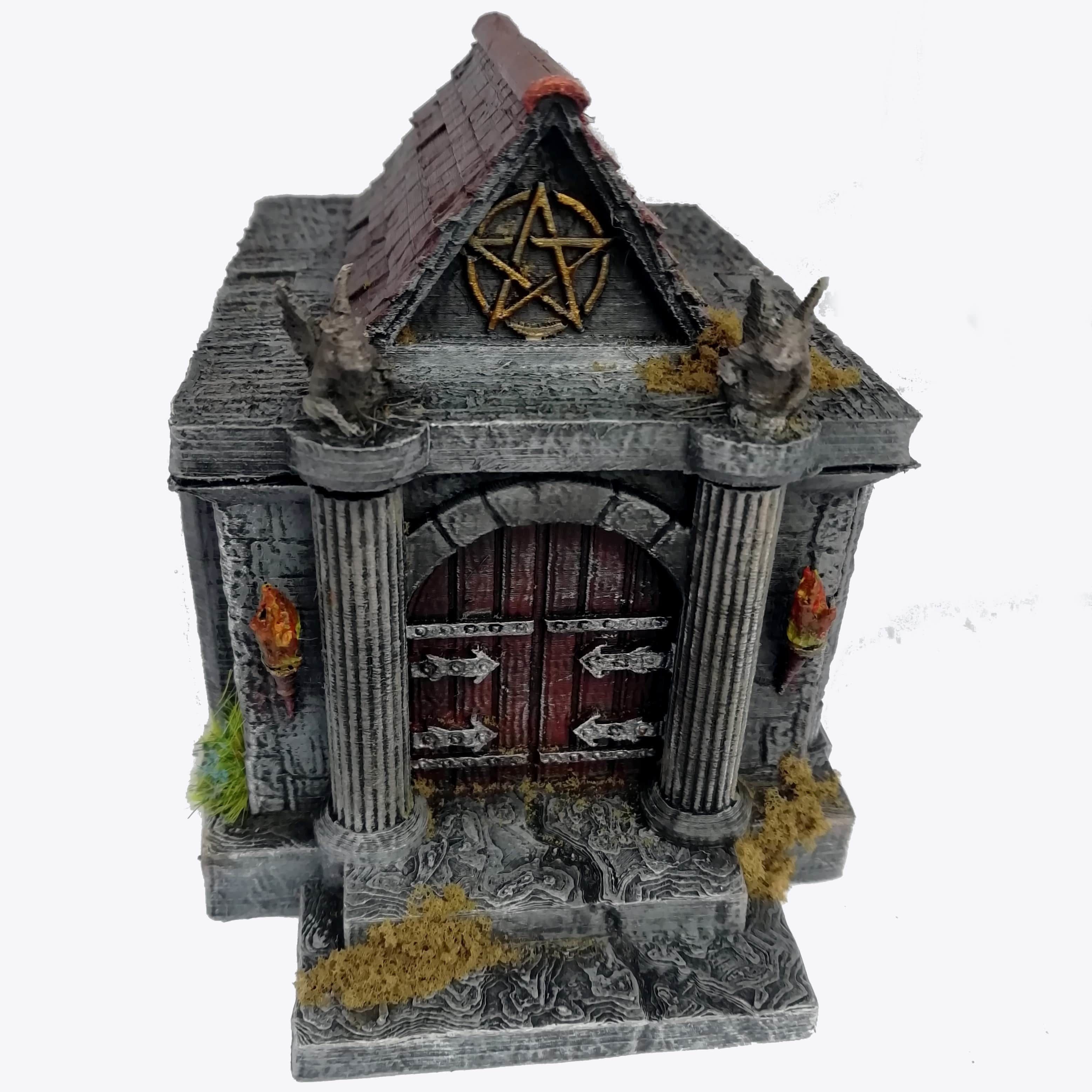 Modular Graveyard Walls Crypts Tombs Churches and Accessories 3D print model_10