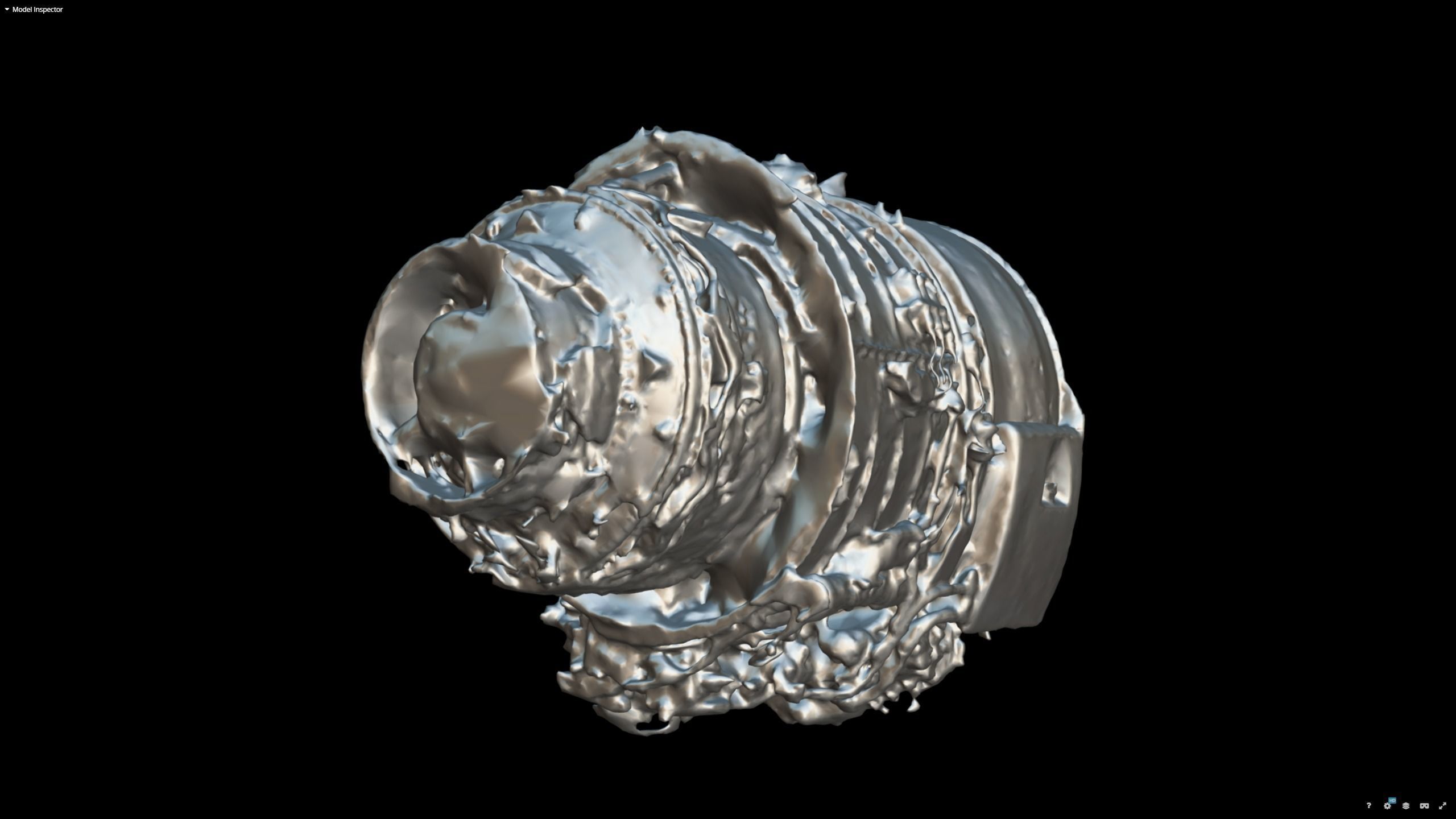 Jet Turbine Engine Photogrammetry Scan 3D model_21