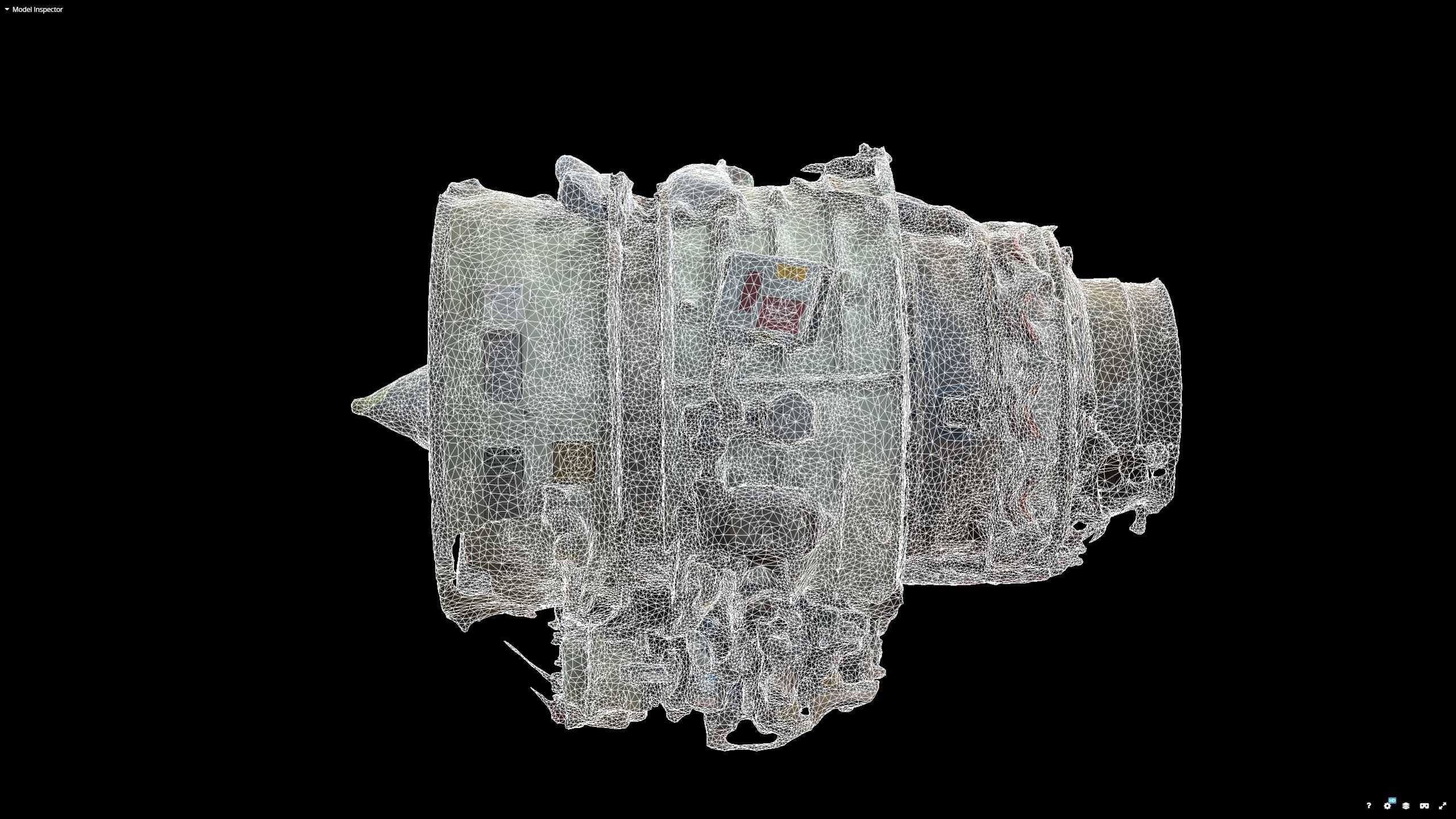 Jet Turbine Engine Photogrammetry Scan 3D model_13
