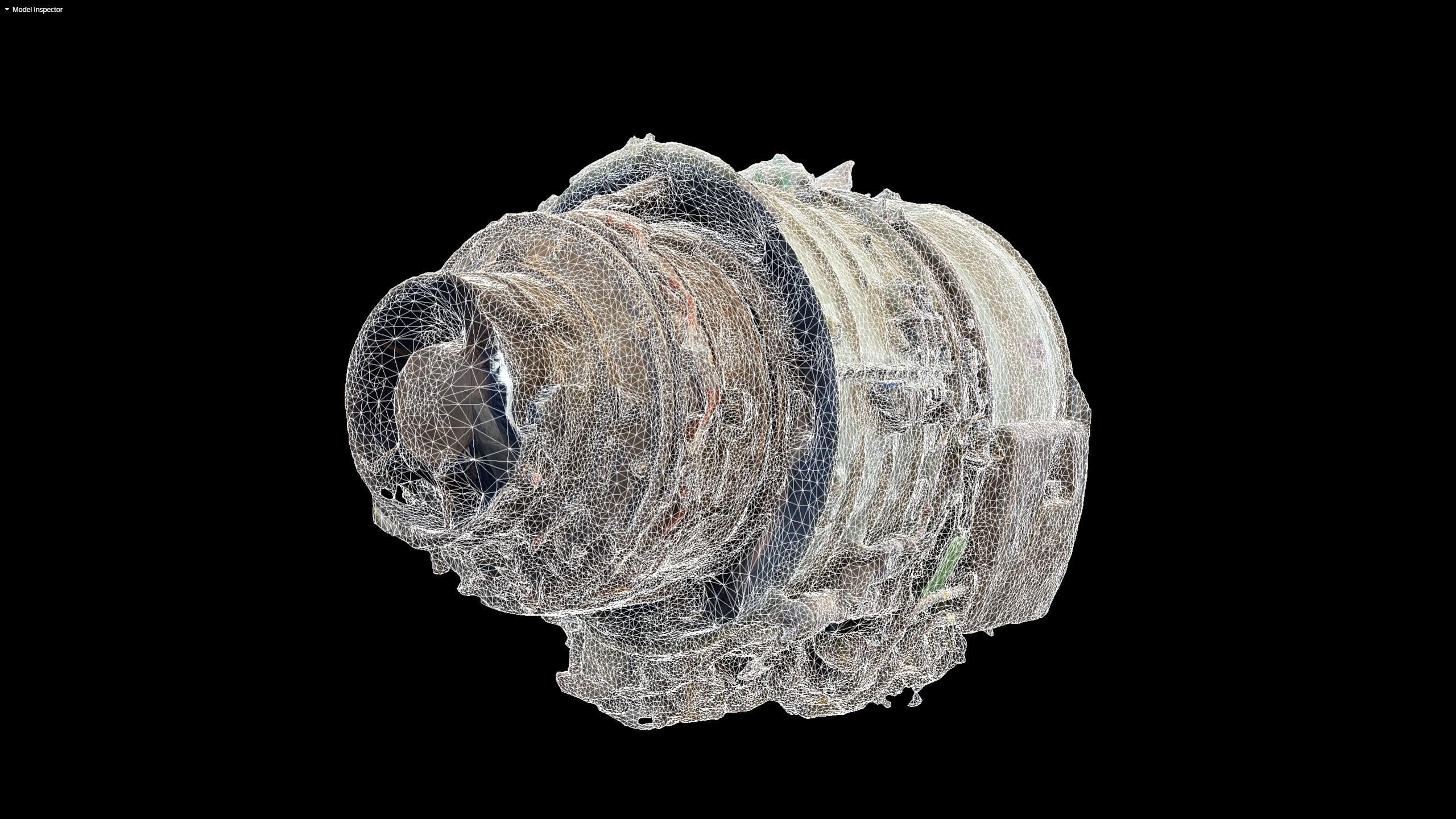 Jet Turbine Engine Photogrammetry Scan 3D model_11