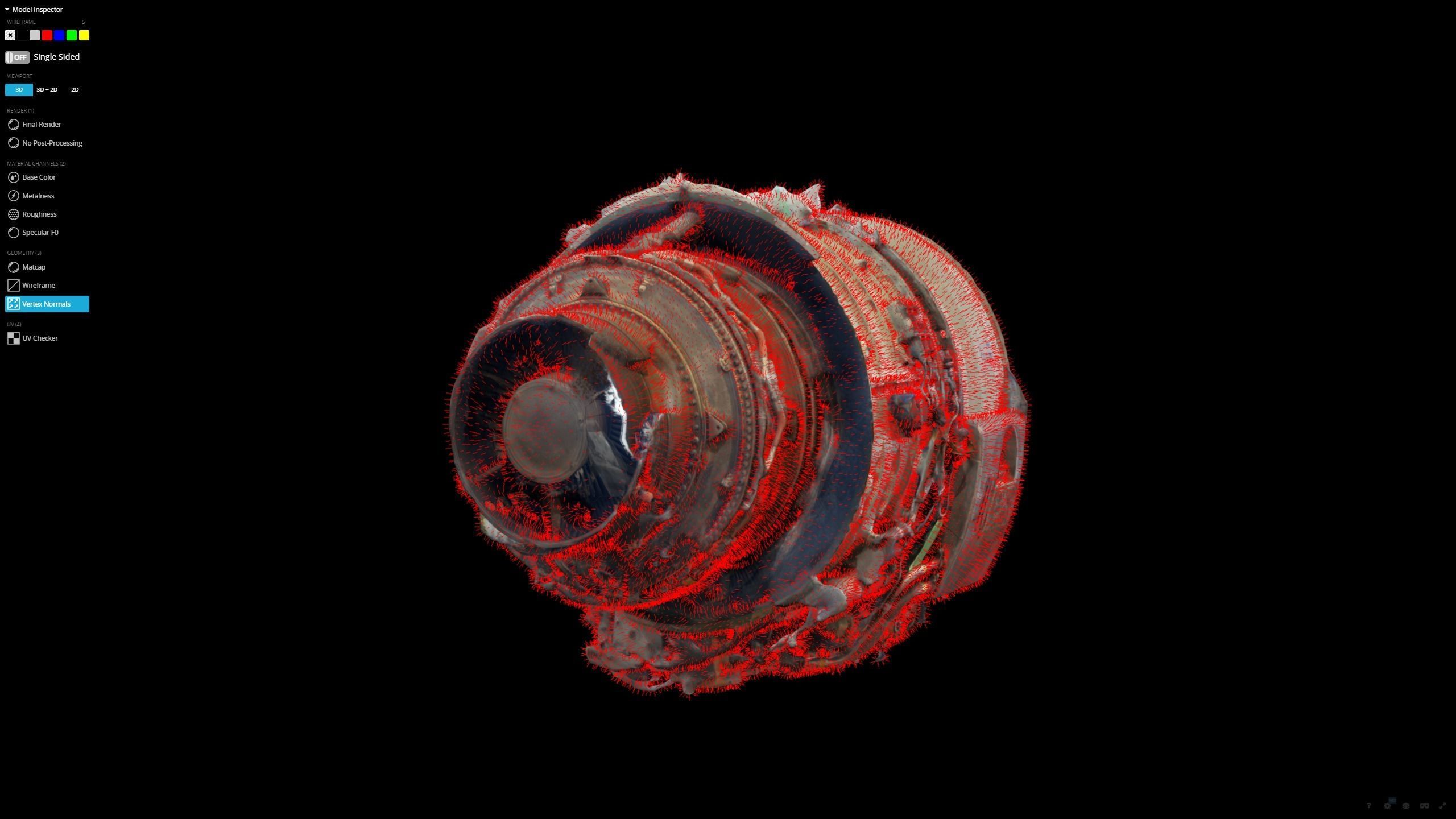 Jet Turbine Engine Photogrammetry Scan 3D model_27