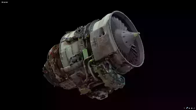 Jet Turbine Engine Photogrammetry Scan