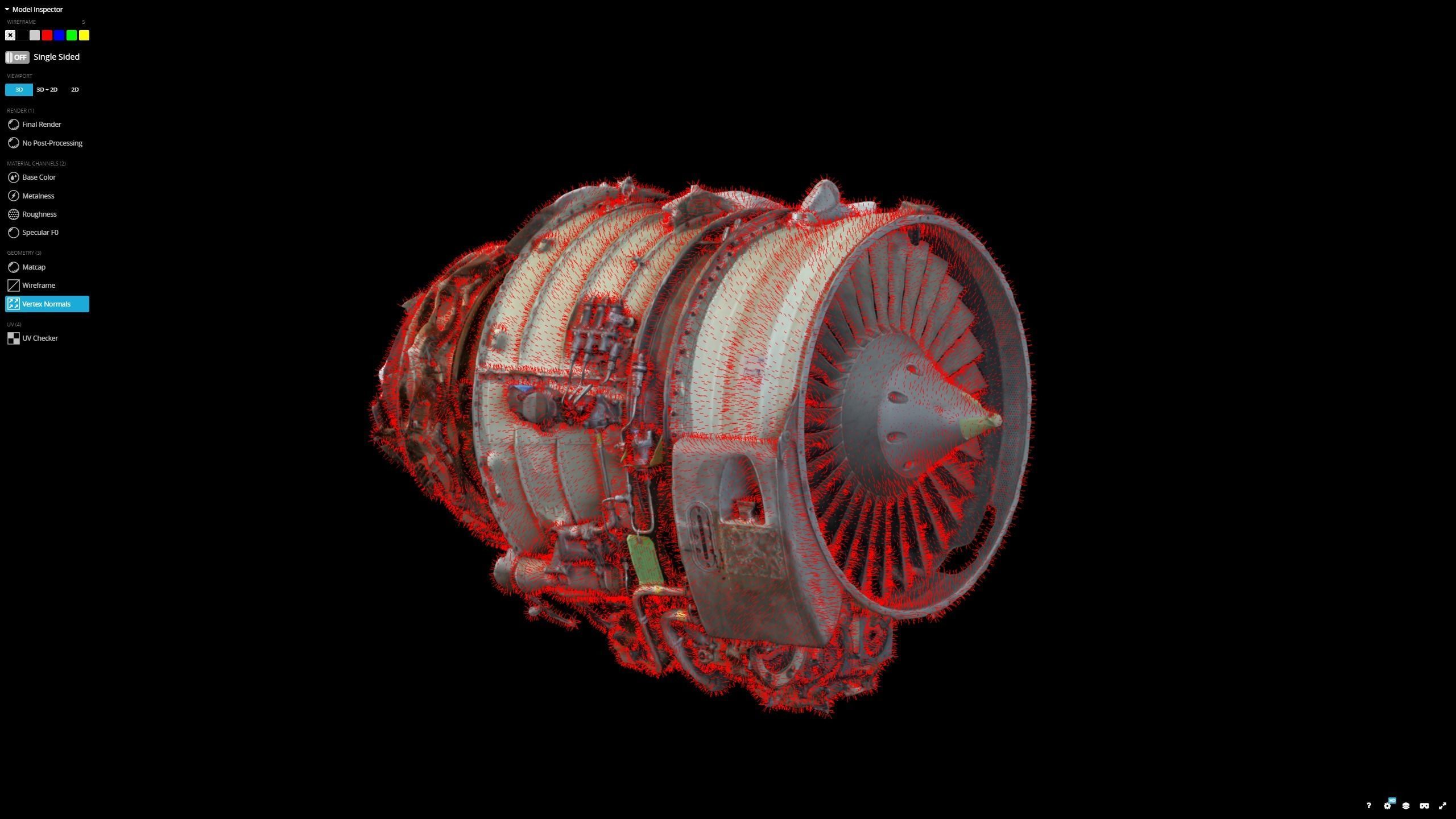 Jet Turbine Engine Photogrammetry Scan 3D model_25
