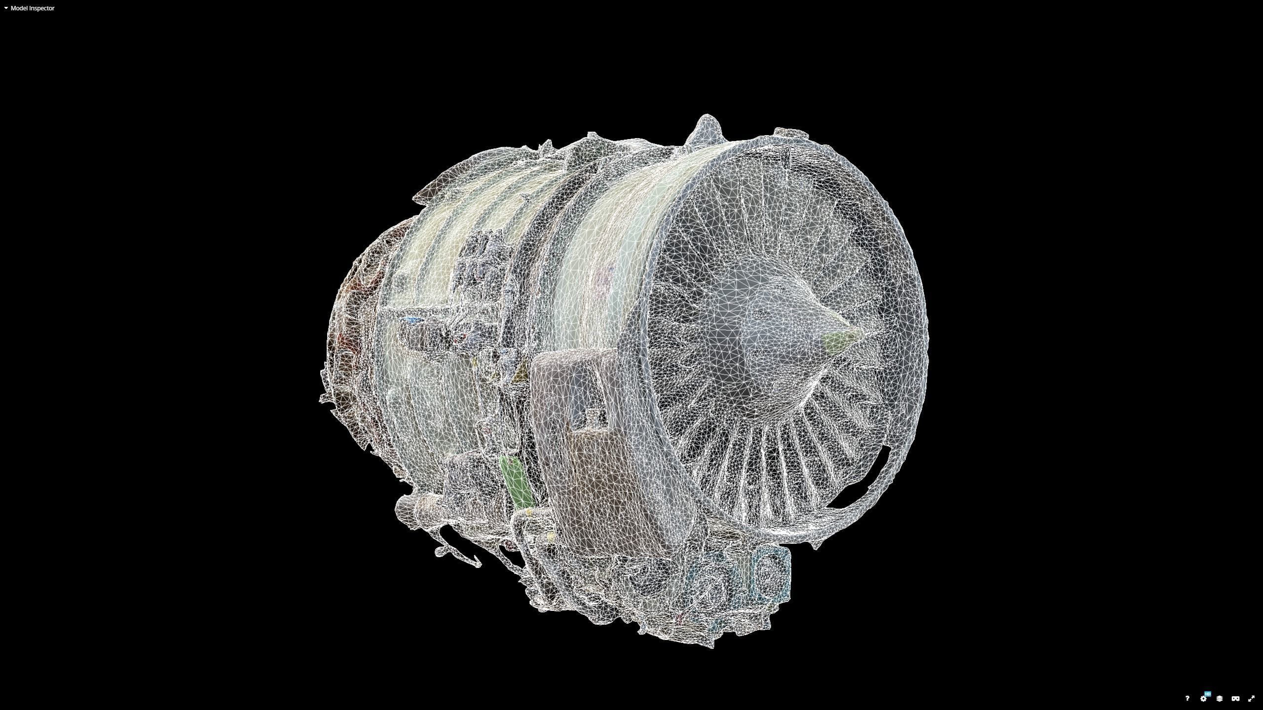 Jet Turbine Engine Photogrammetry Scan 3D model_14