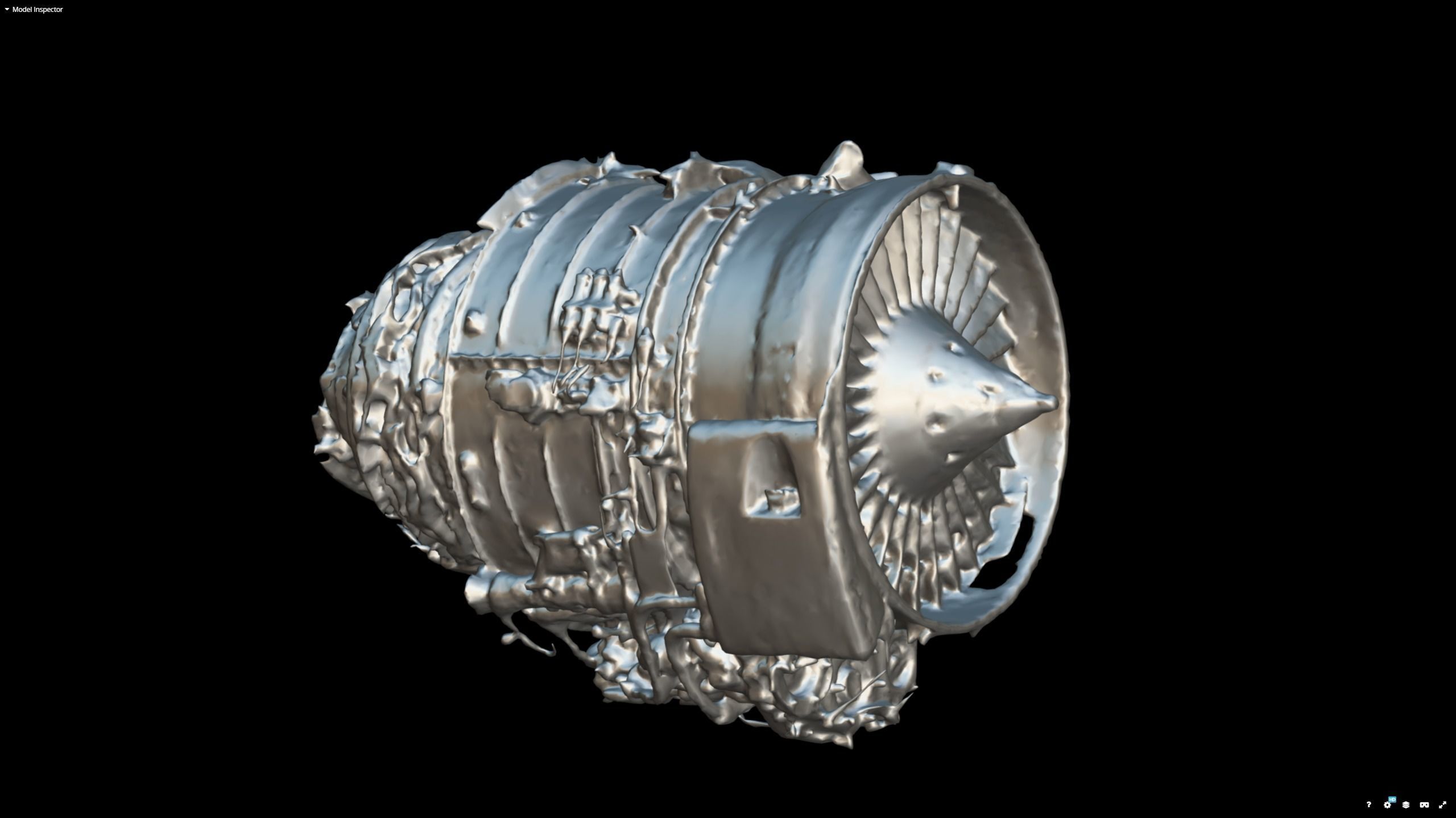 Jet Turbine Engine Photogrammetry Scan 3D model_18