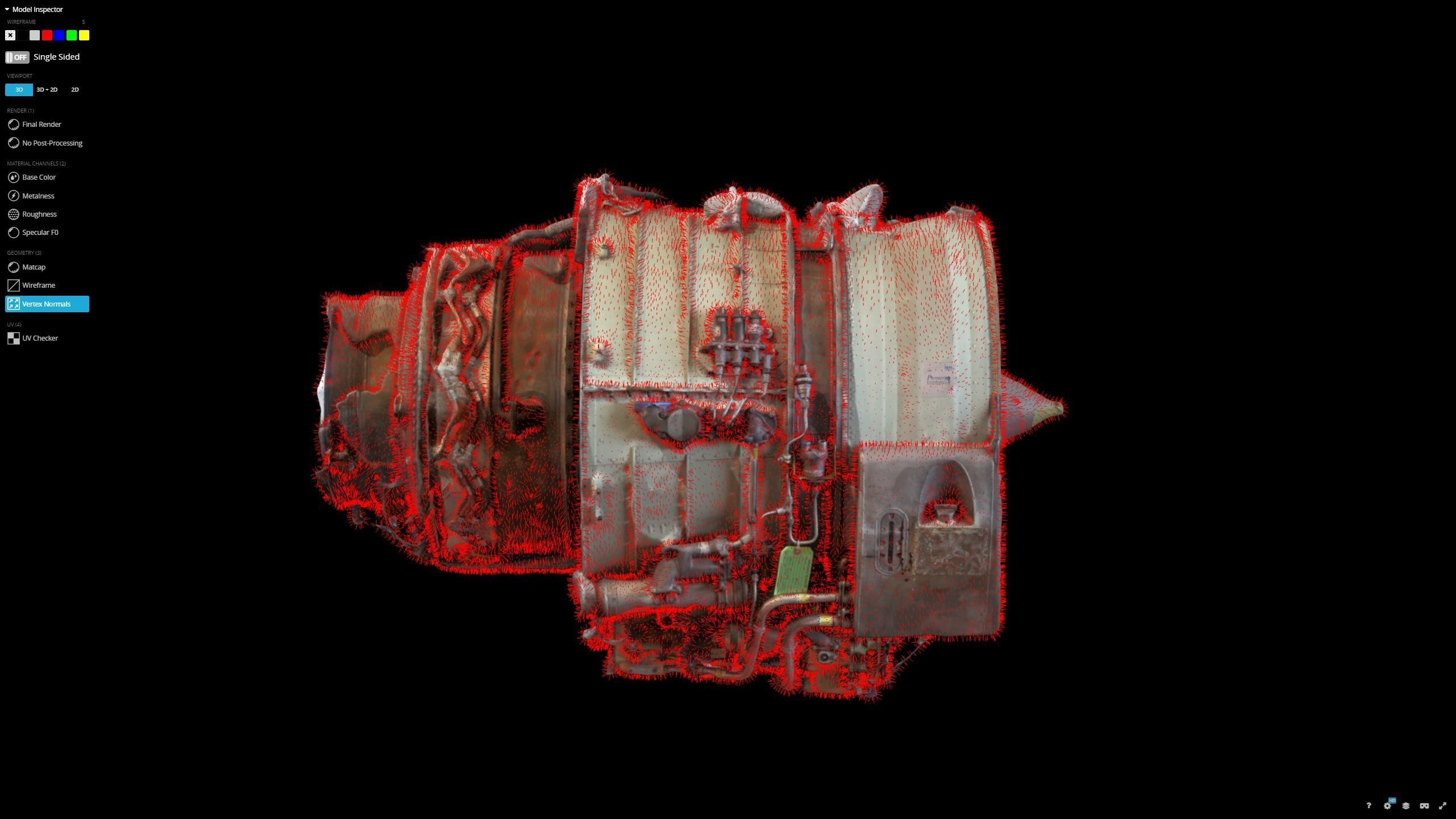 Jet Turbine Engine Photogrammetry Scan 3D model_26