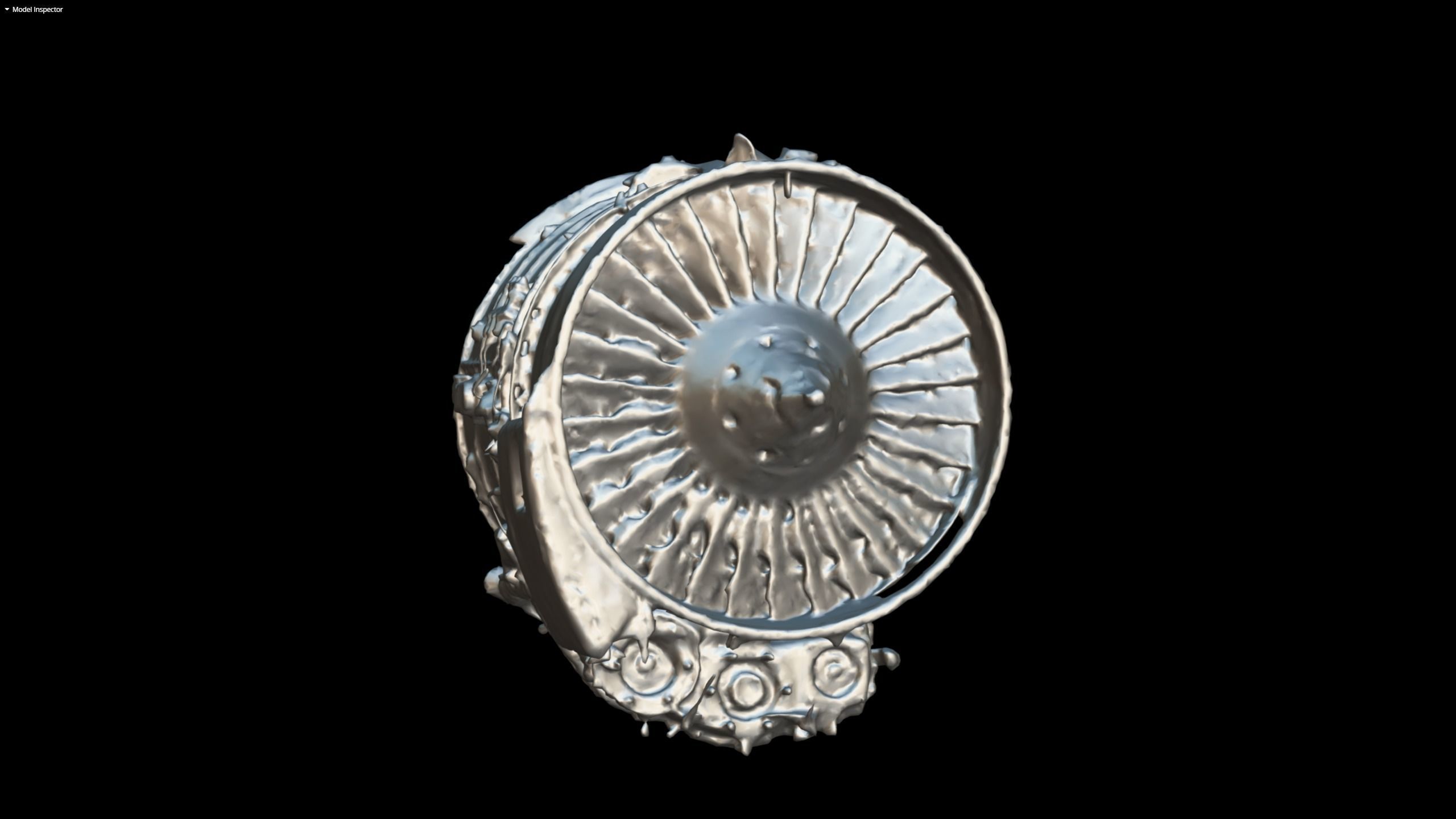 Jet Turbine Engine Photogrammetry Scan 3D model_17