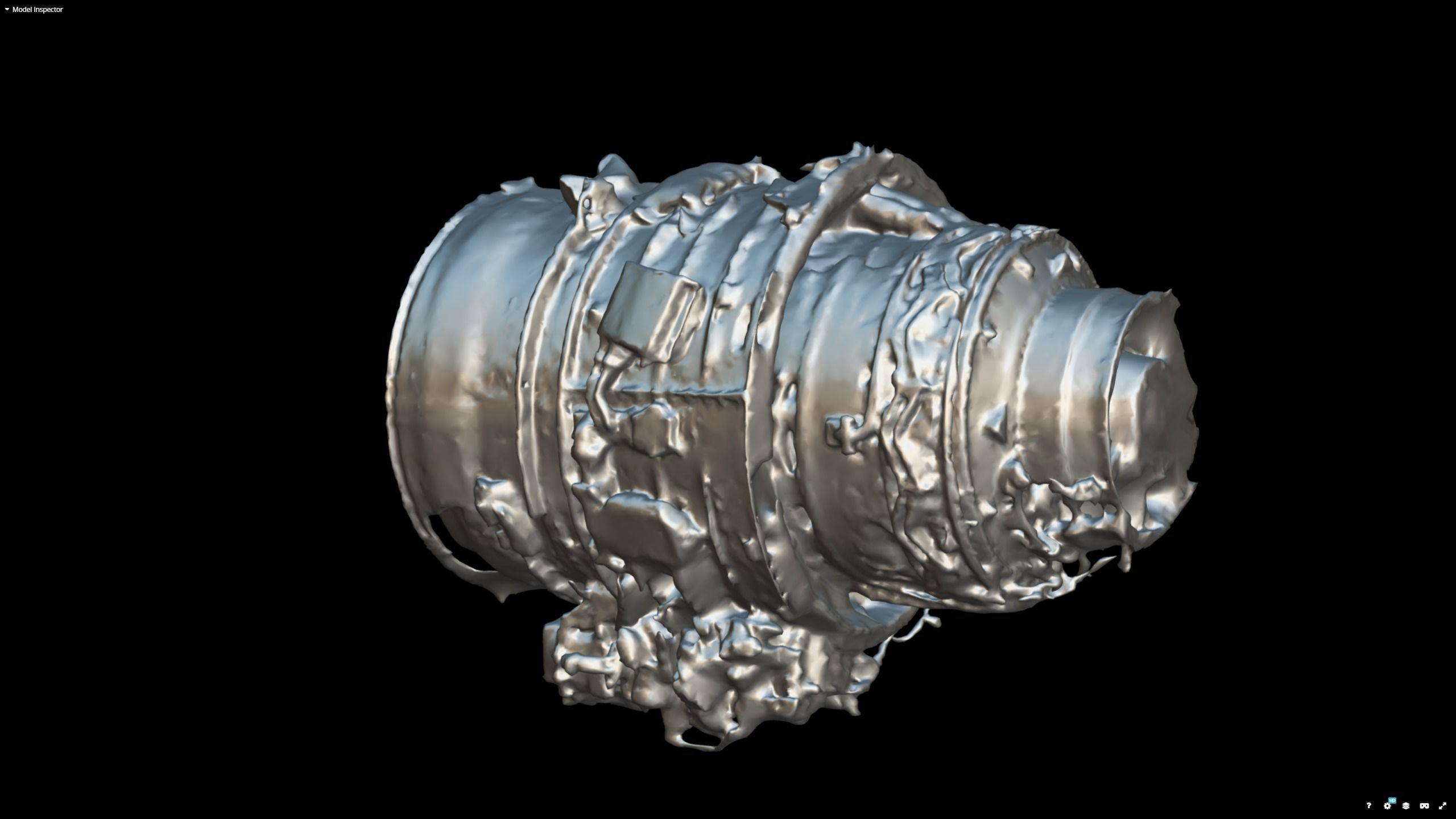 Jet Turbine Engine Photogrammetry Scan 3D model_22