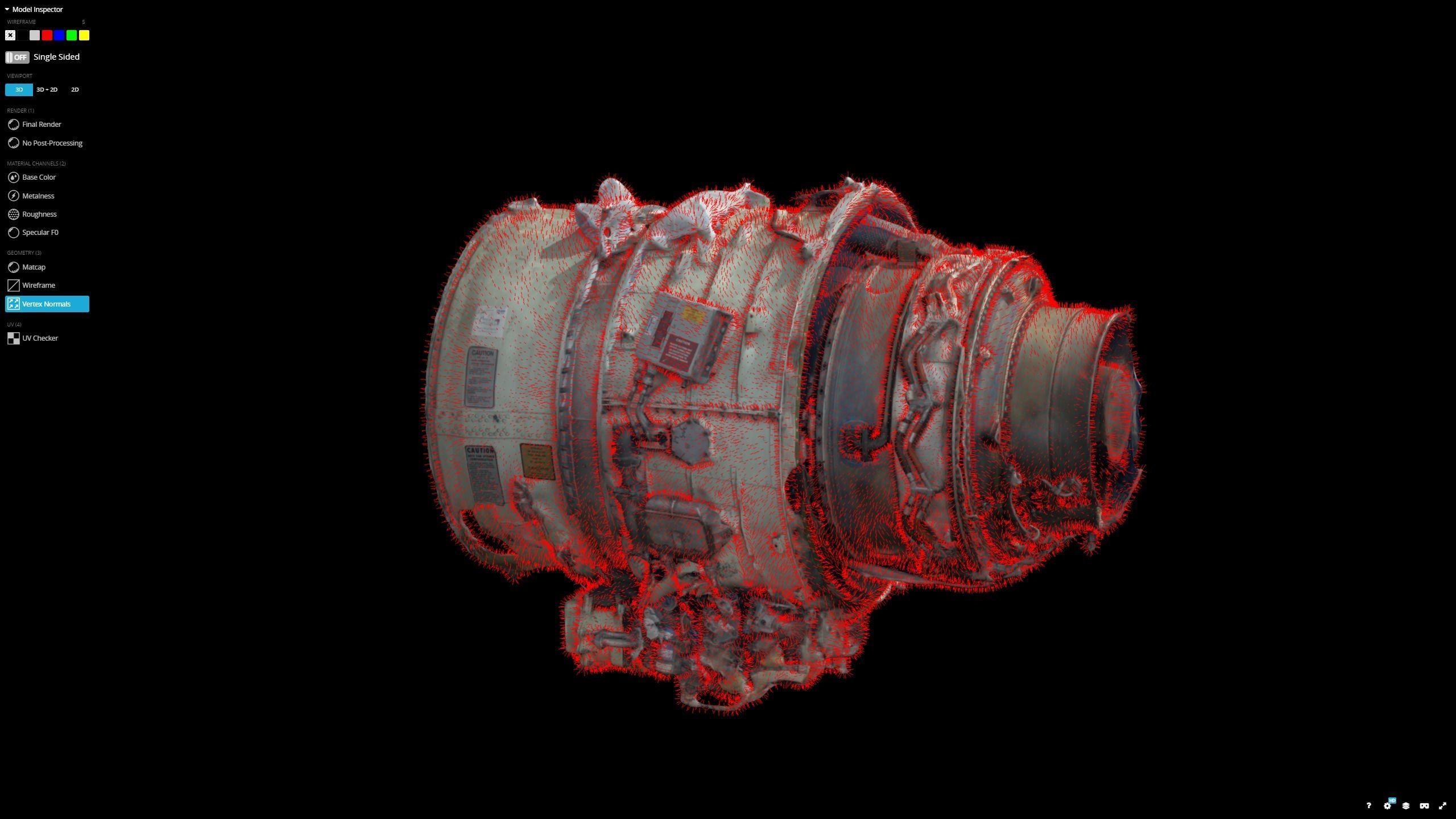 Jet Turbine Engine Photogrammetry Scan 3D model_28