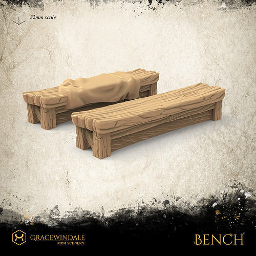 Bench  by Gracewindale 3D print model