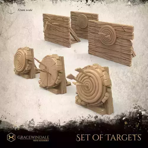 Set of Targets 3D print model