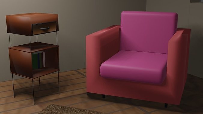 ChillOut Side at Home  Free low-poly 3D model