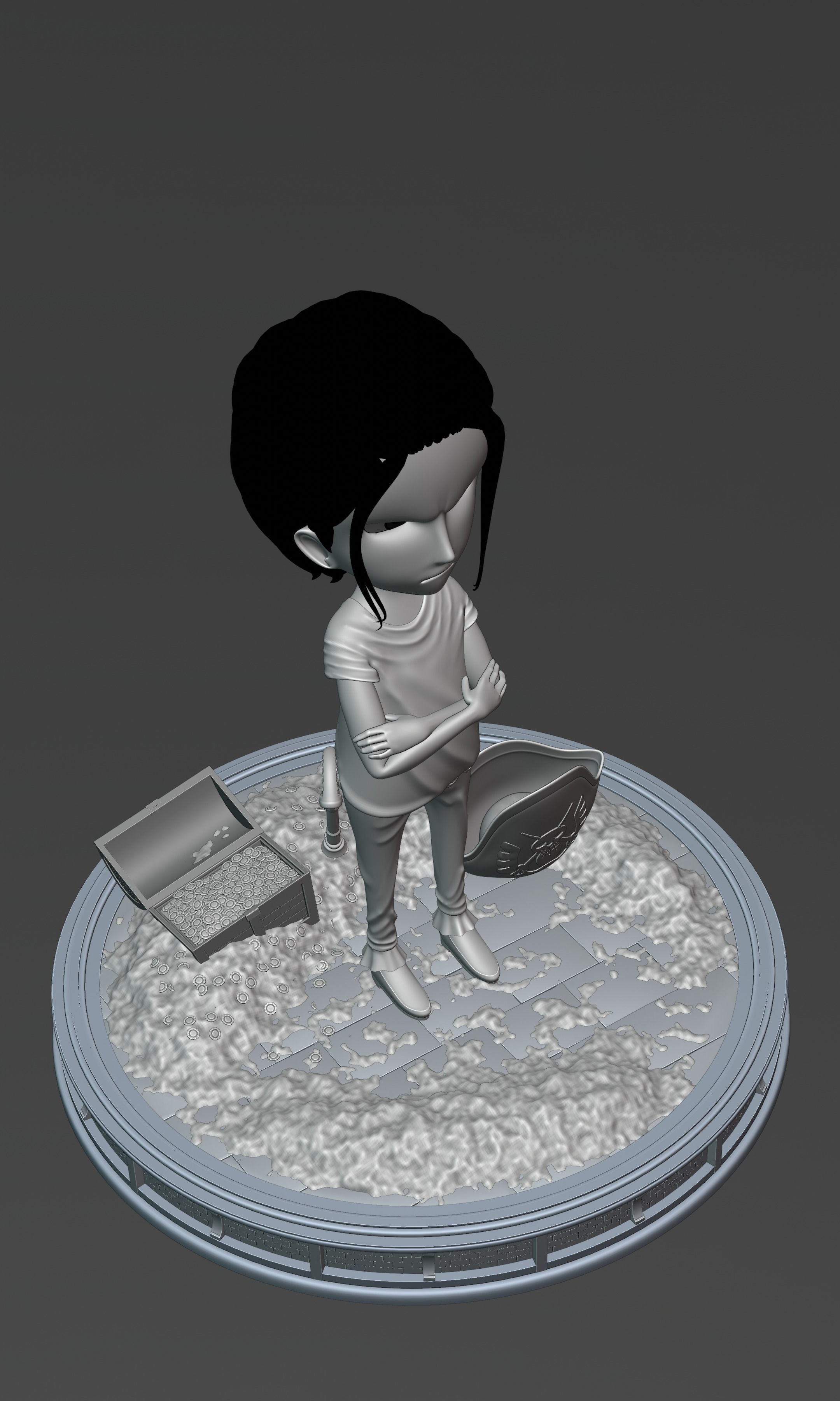 CROCODILE KID VERSION ONE PIECE Low-poly 3D model_24