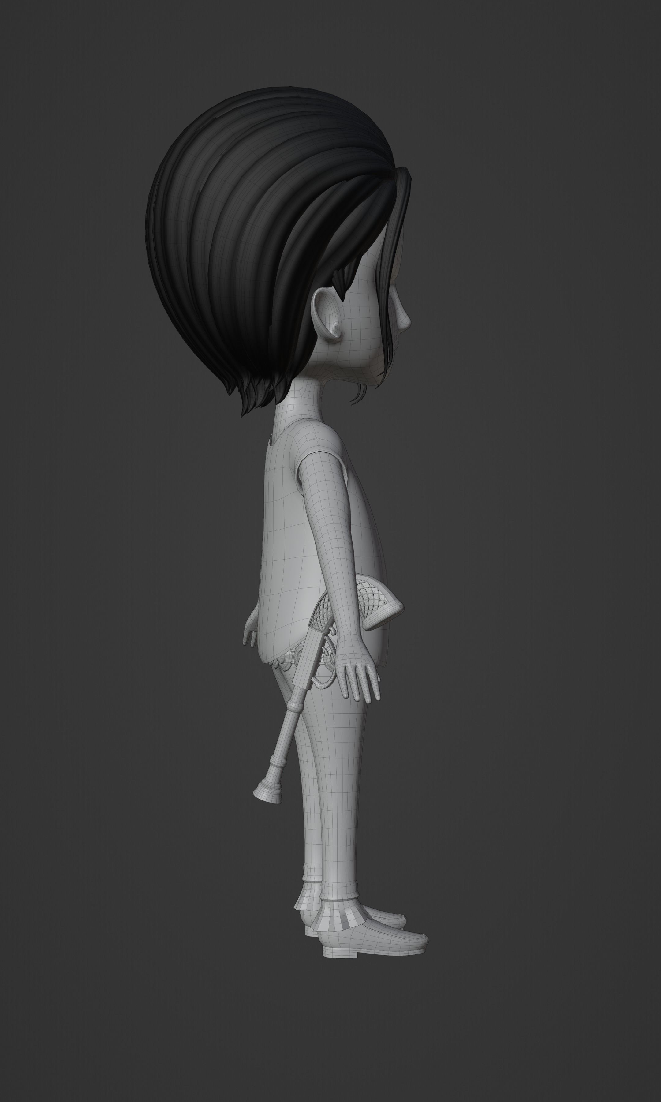 CROCODILE KID VERSION ONE PIECE Low-poly 3D model_31