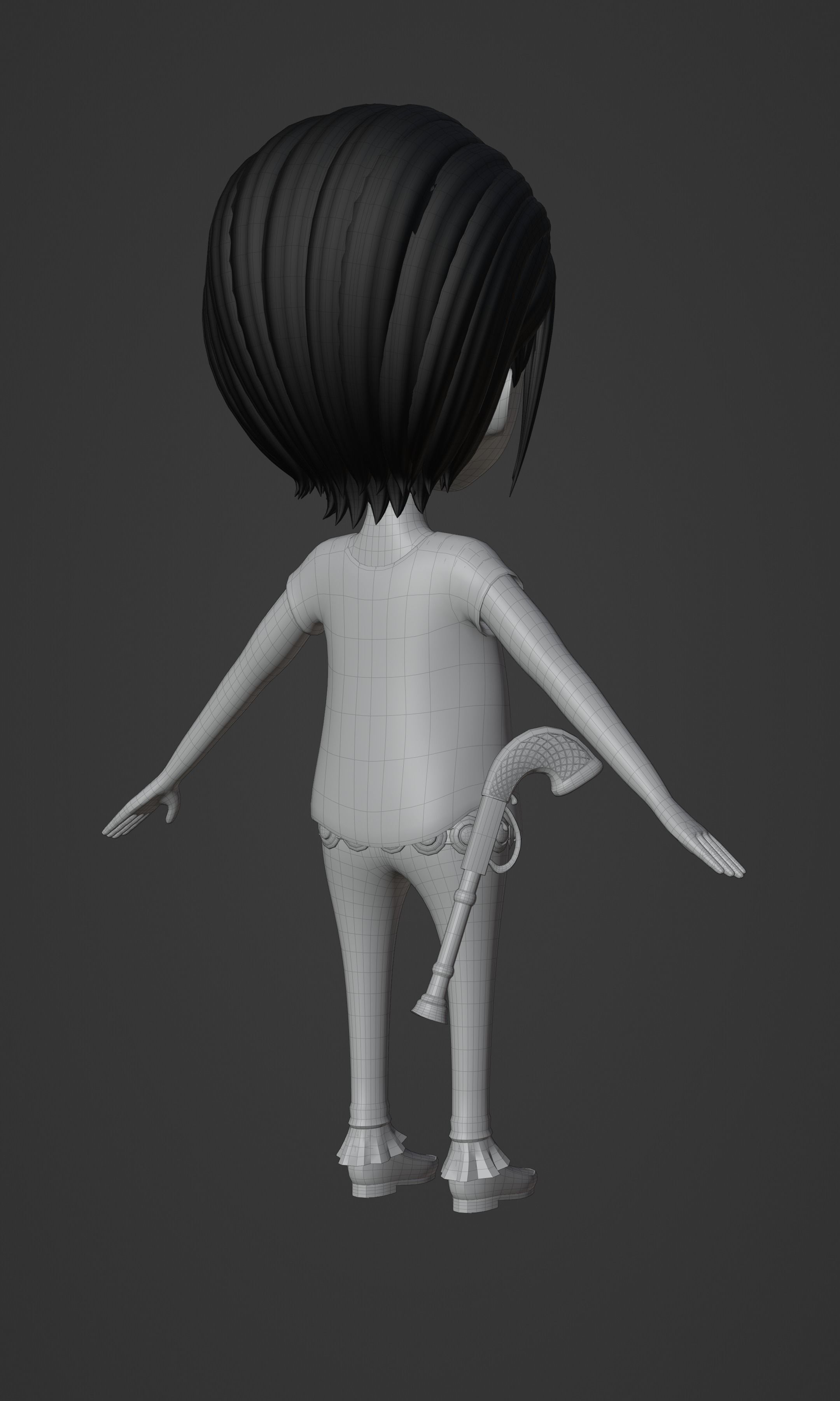 CROCODILE KID VERSION ONE PIECE Low-poly 3D model_30