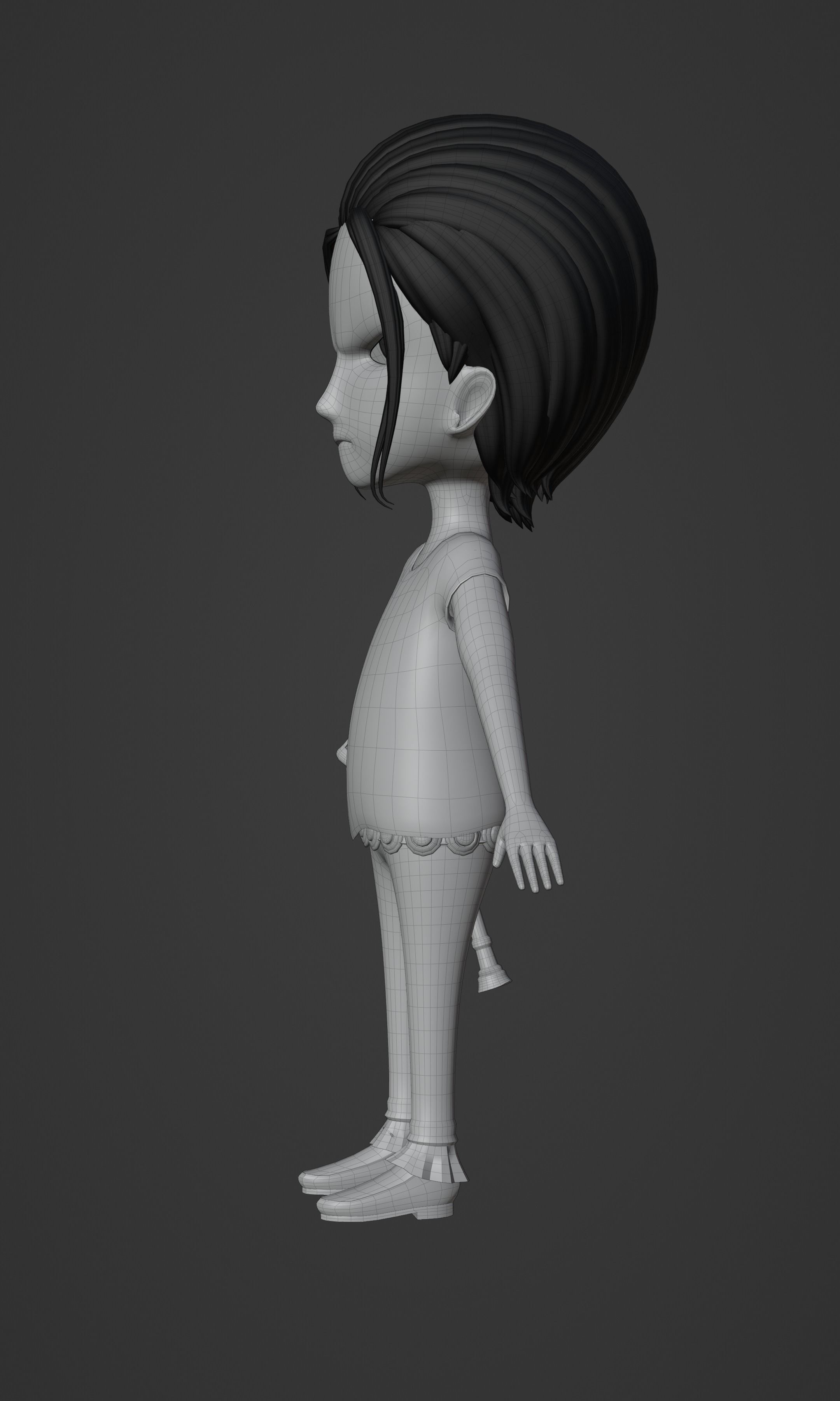 CROCODILE KID VERSION ONE PIECE Low-poly 3D model_27