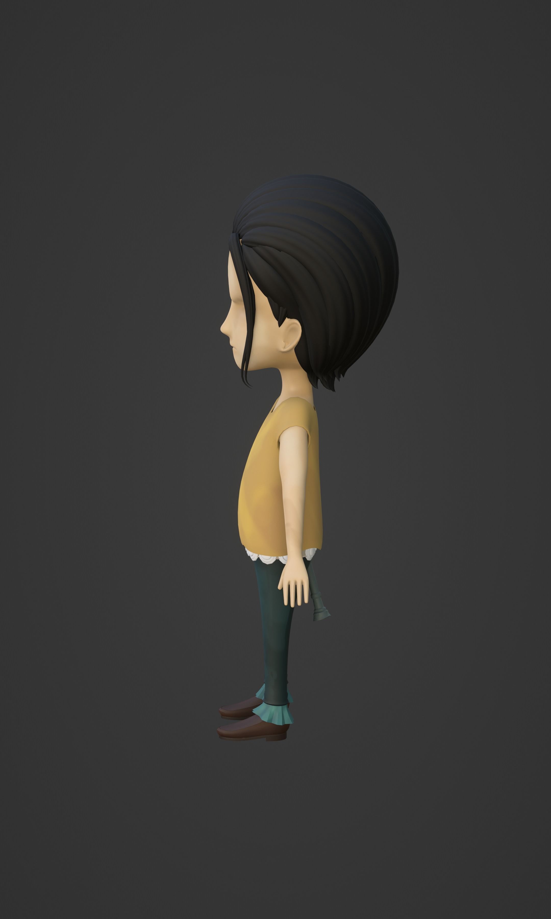 CROCODILE KID VERSION ONE PIECE Low-poly 3D model_43