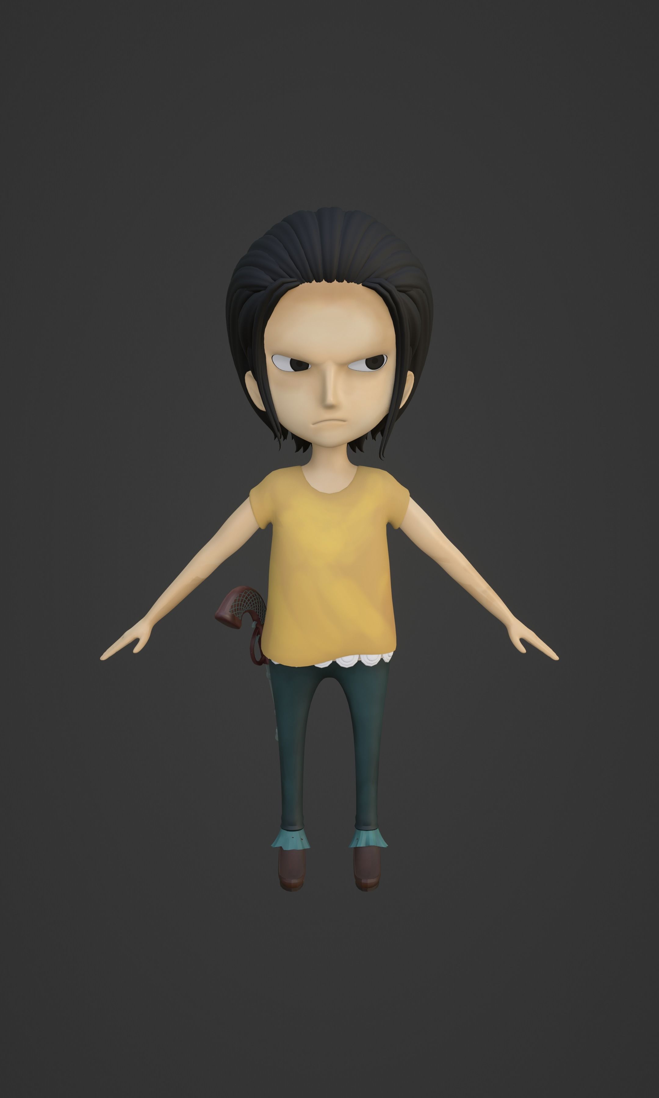 CROCODILE KID VERSION ONE PIECE Low-poly 3D model_41