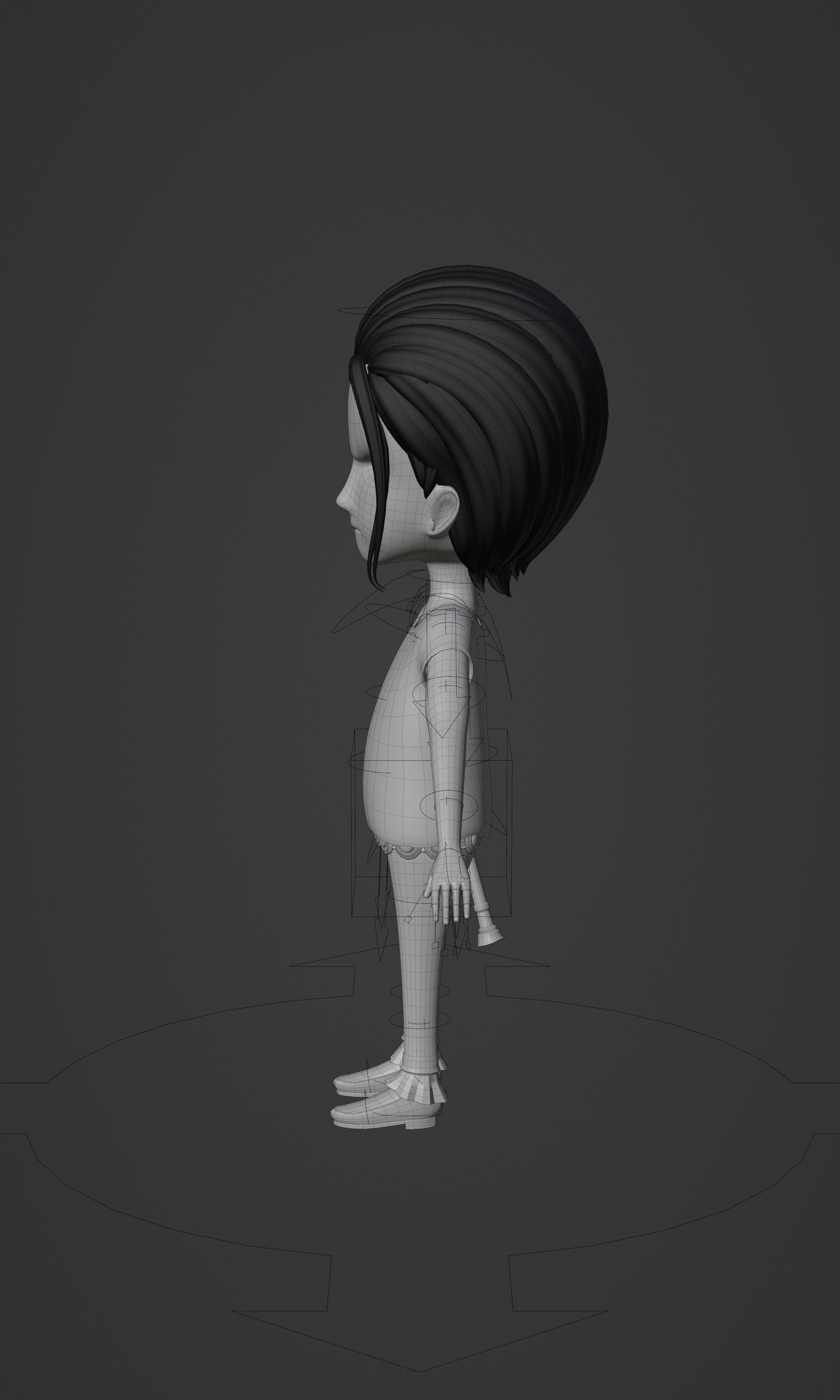 CROCODILE KID VERSION ONE PIECE Low-poly 3D model_35