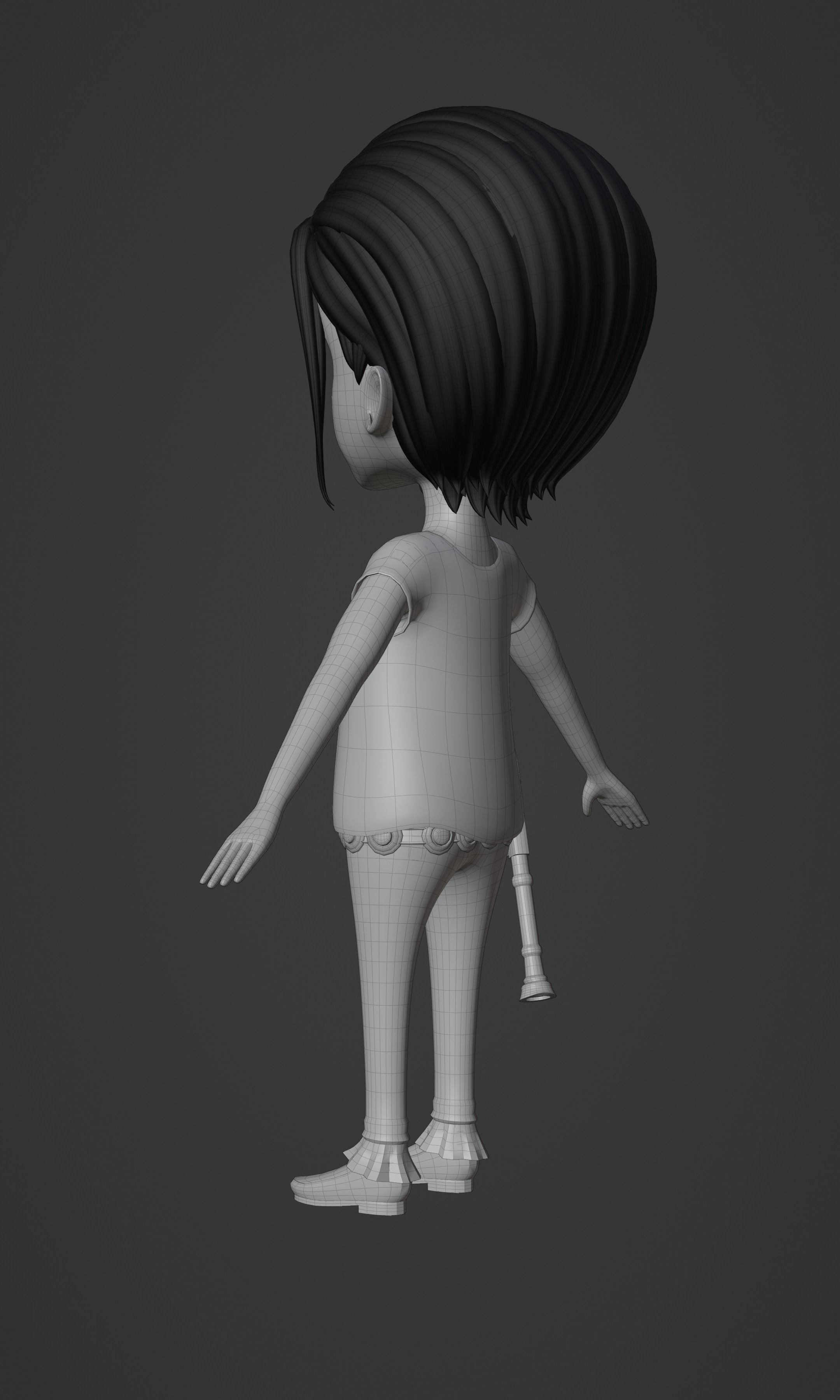 CROCODILE KID VERSION ONE PIECE Low-poly 3D model_28