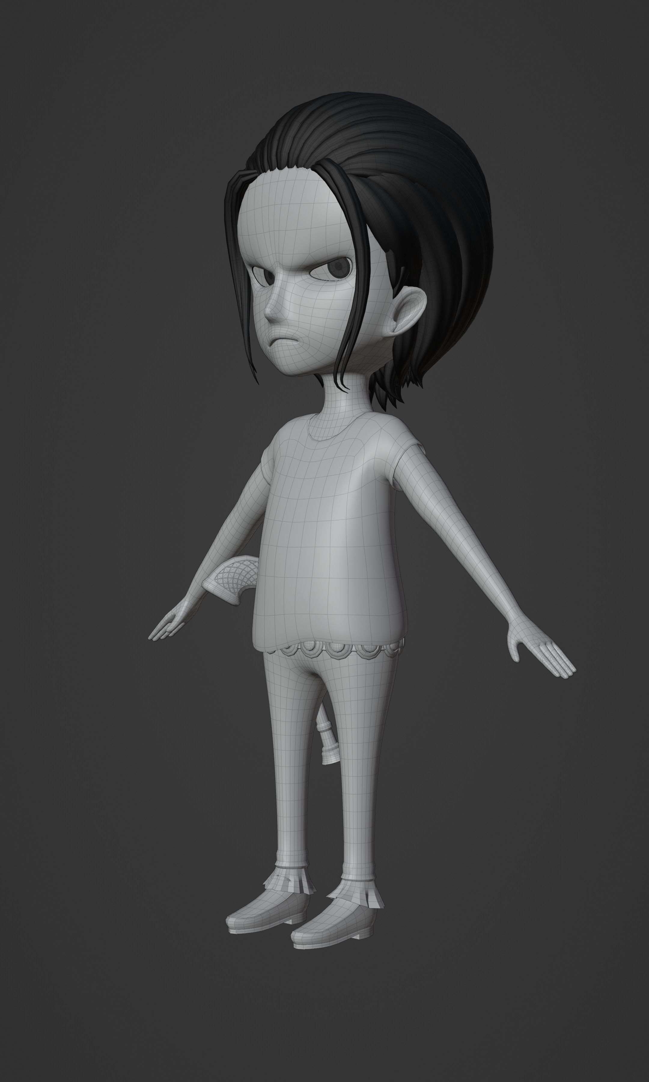 CROCODILE KID VERSION ONE PIECE Low-poly 3D model_26