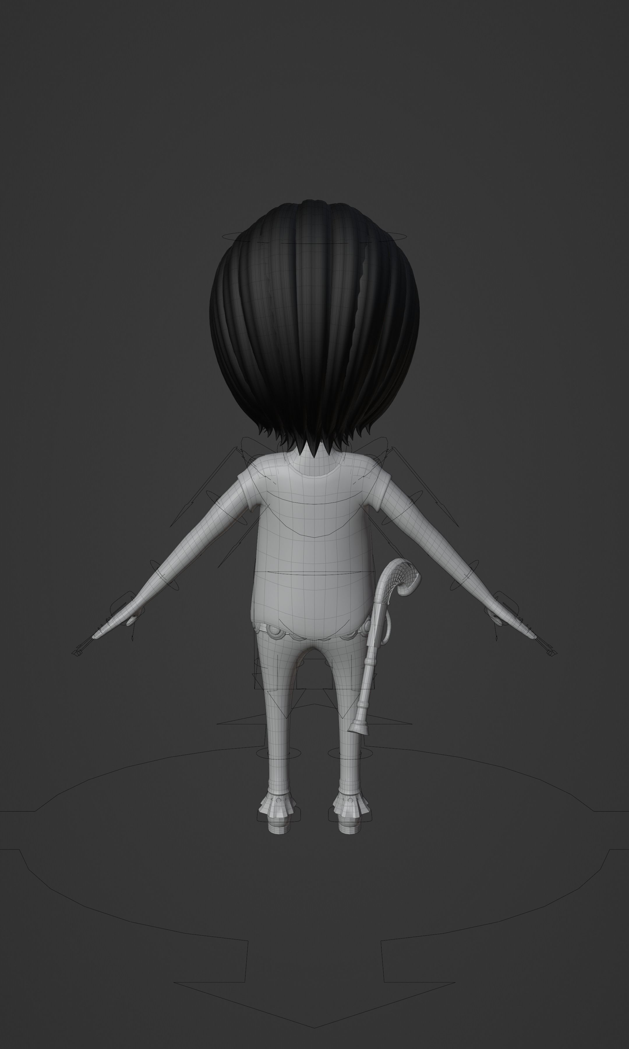 CROCODILE KID VERSION ONE PIECE Low-poly 3D model_37