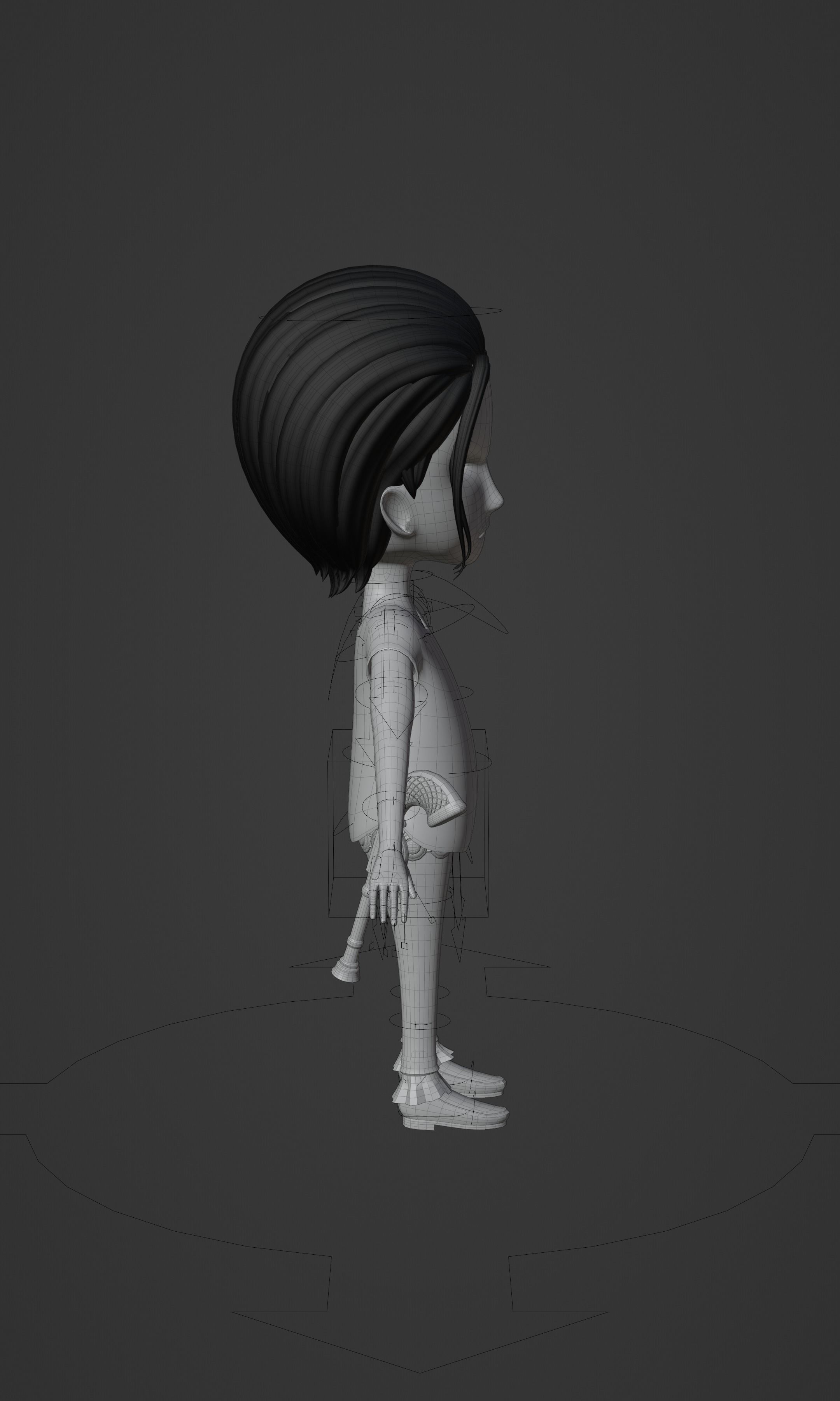 CROCODILE KID VERSION ONE PIECE Low-poly 3D model_39