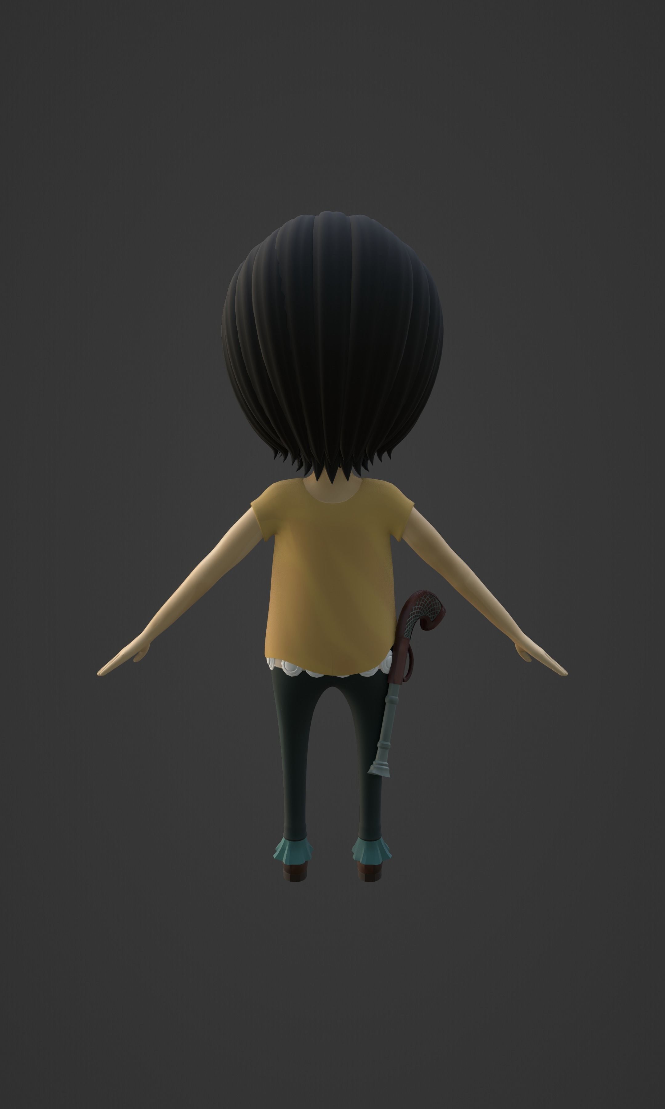 CROCODILE KID VERSION ONE PIECE Low-poly 3D model_45