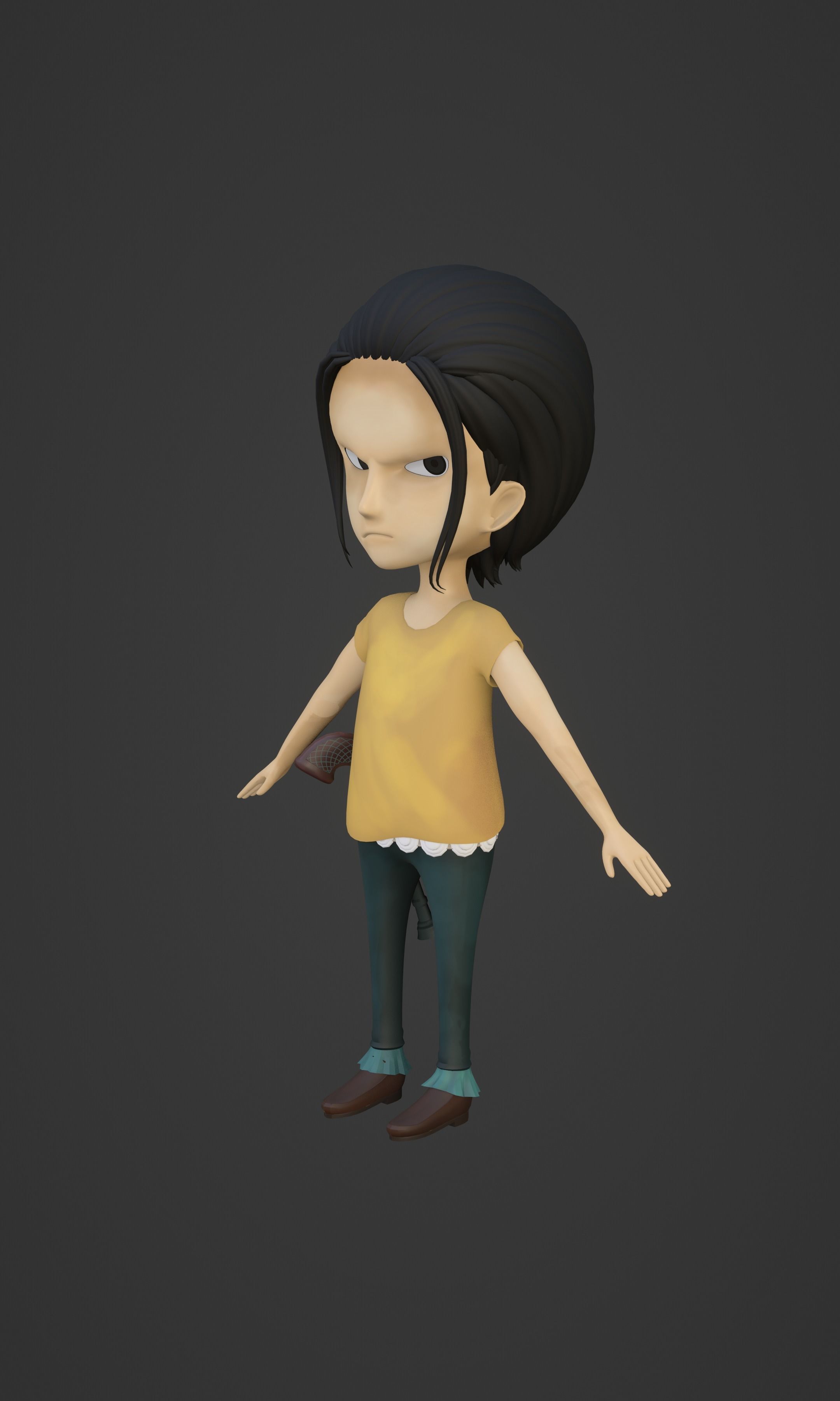 CROCODILE KID VERSION ONE PIECE Low-poly 3D model_42