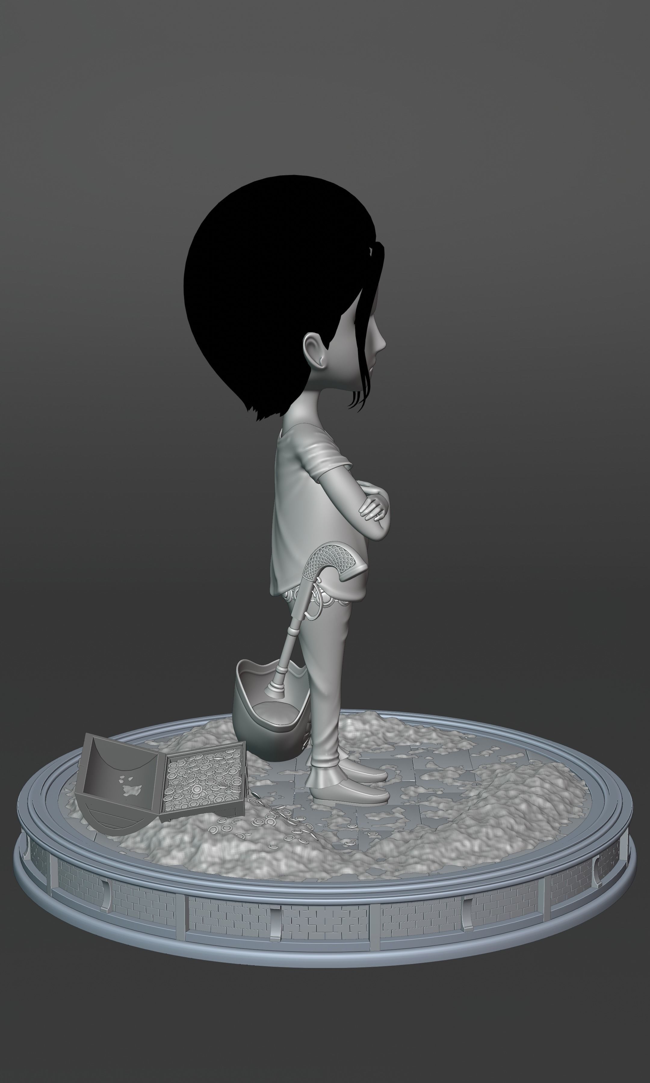 CROCODILE KID VERSION ONE PIECE Low-poly 3D model_16