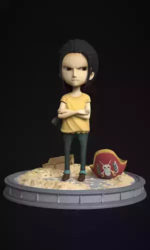 CROCODILE KID VERSION ONE PIECE Low-poly 3D model