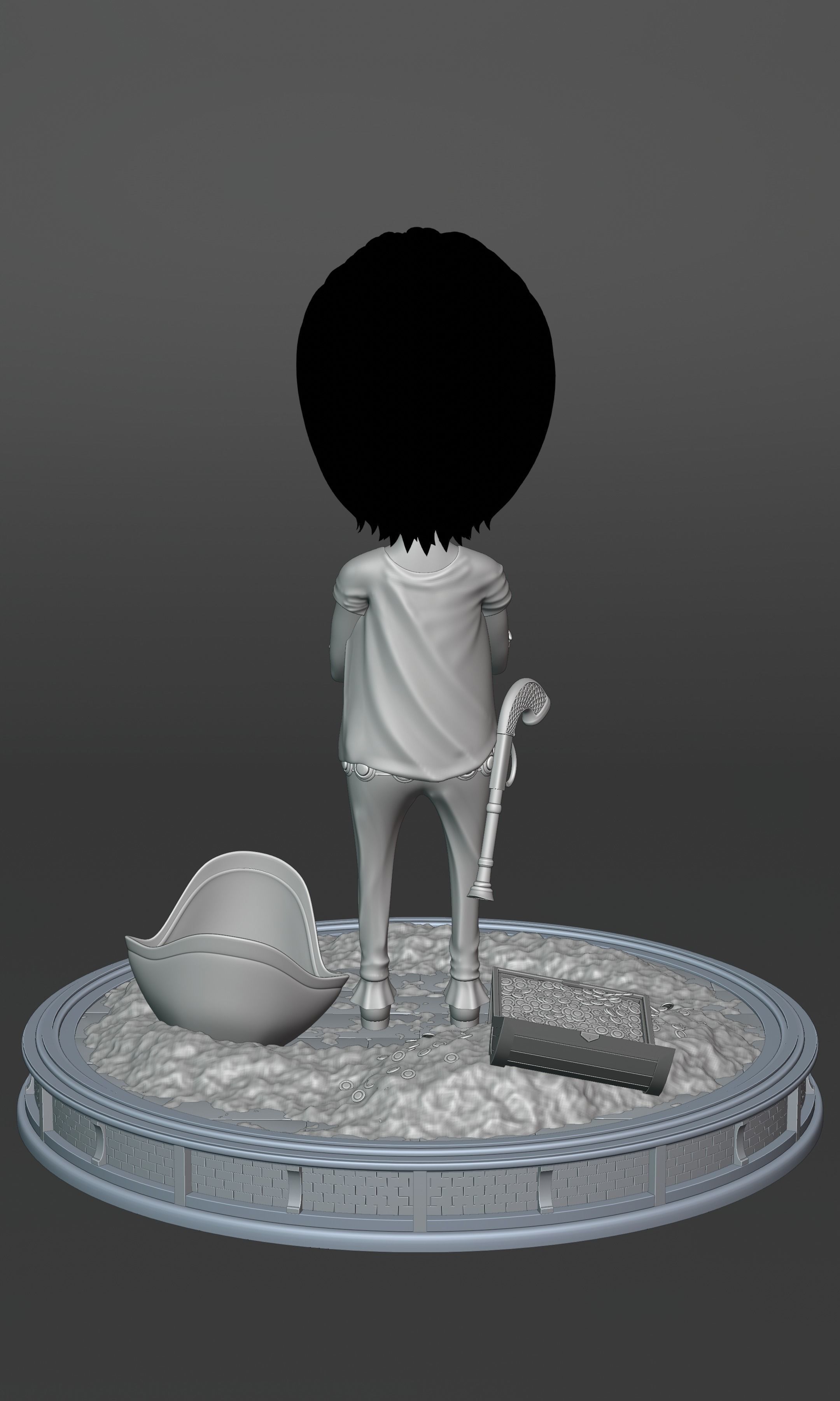 CROCODILE KID VERSION ONE PIECE Low-poly 3D model_13