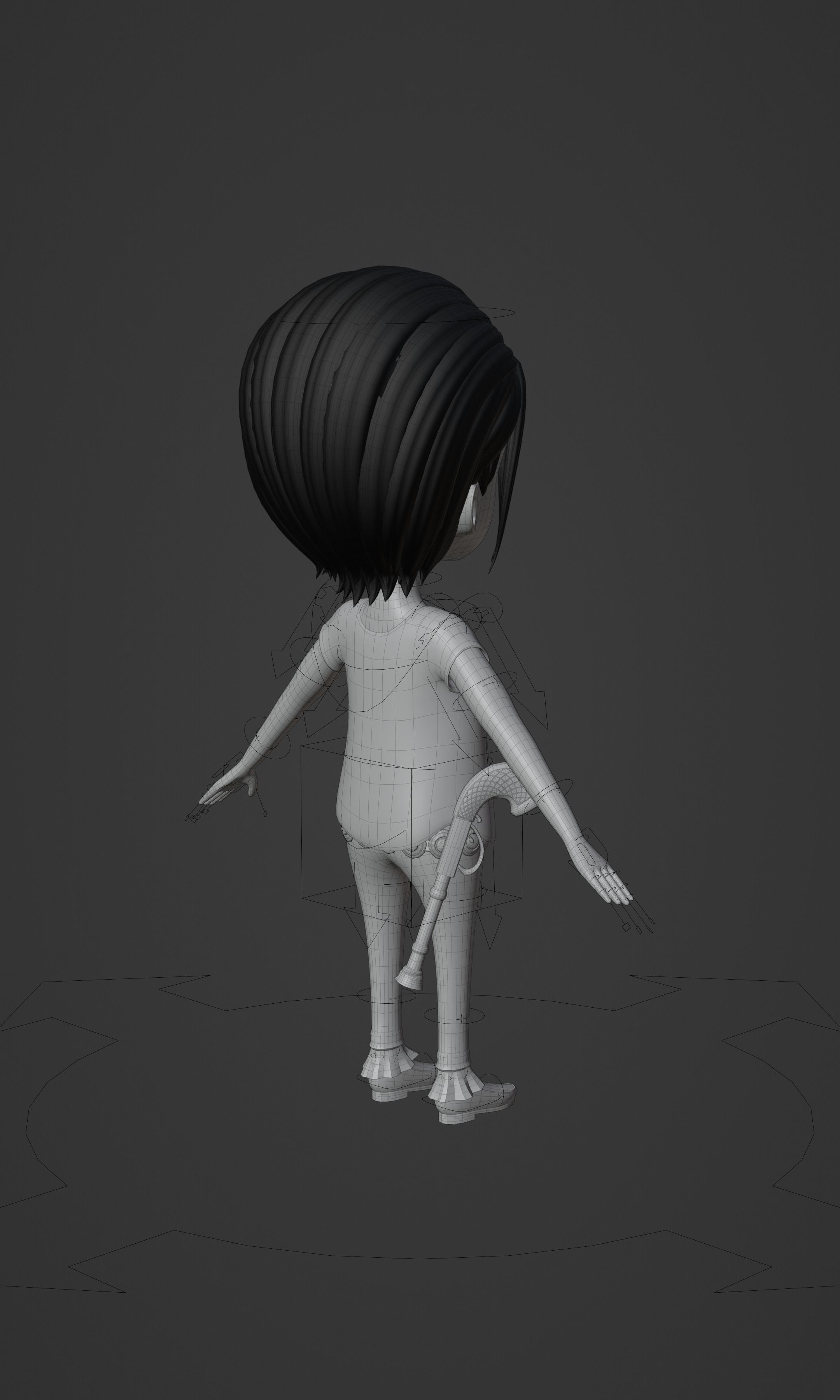 CROCODILE KID VERSION ONE PIECE Low-poly 3D model_38