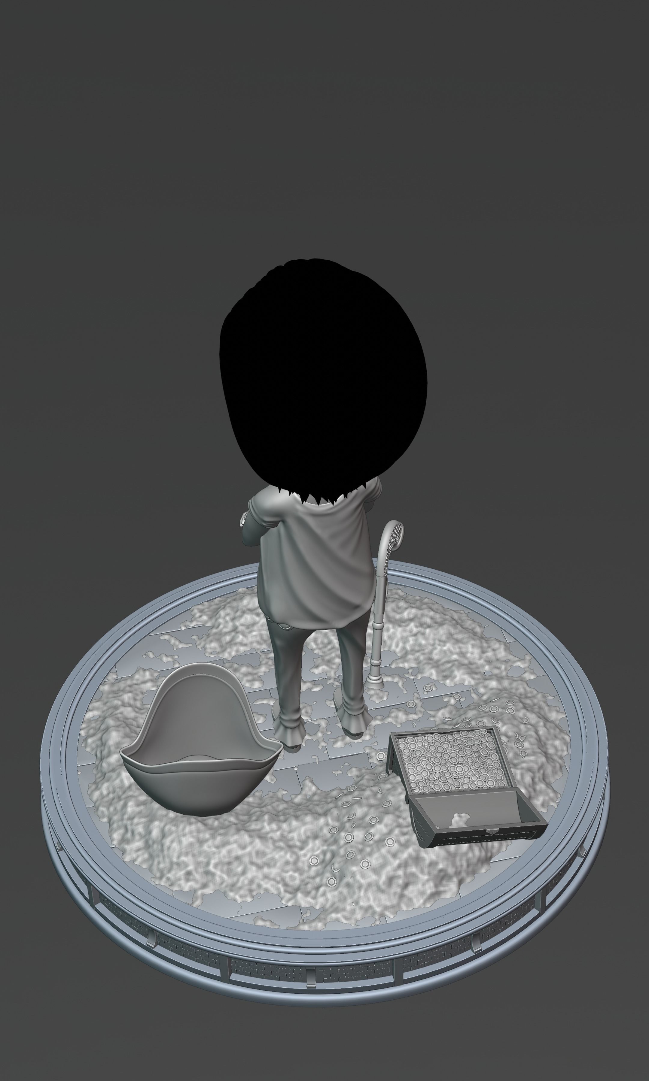 CROCODILE KID VERSION ONE PIECE Low-poly 3D model_22