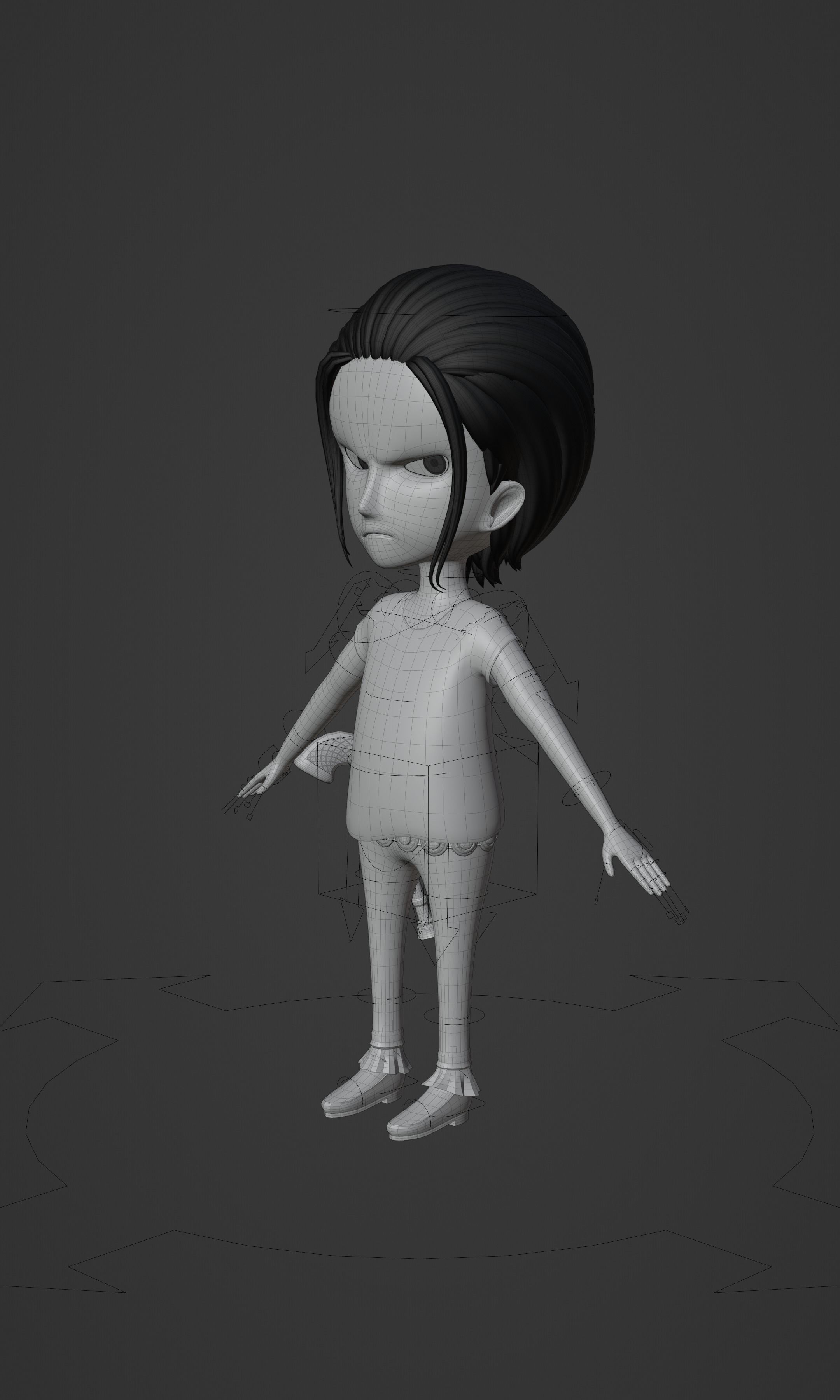 CROCODILE KID VERSION ONE PIECE Low-poly 3D model_34