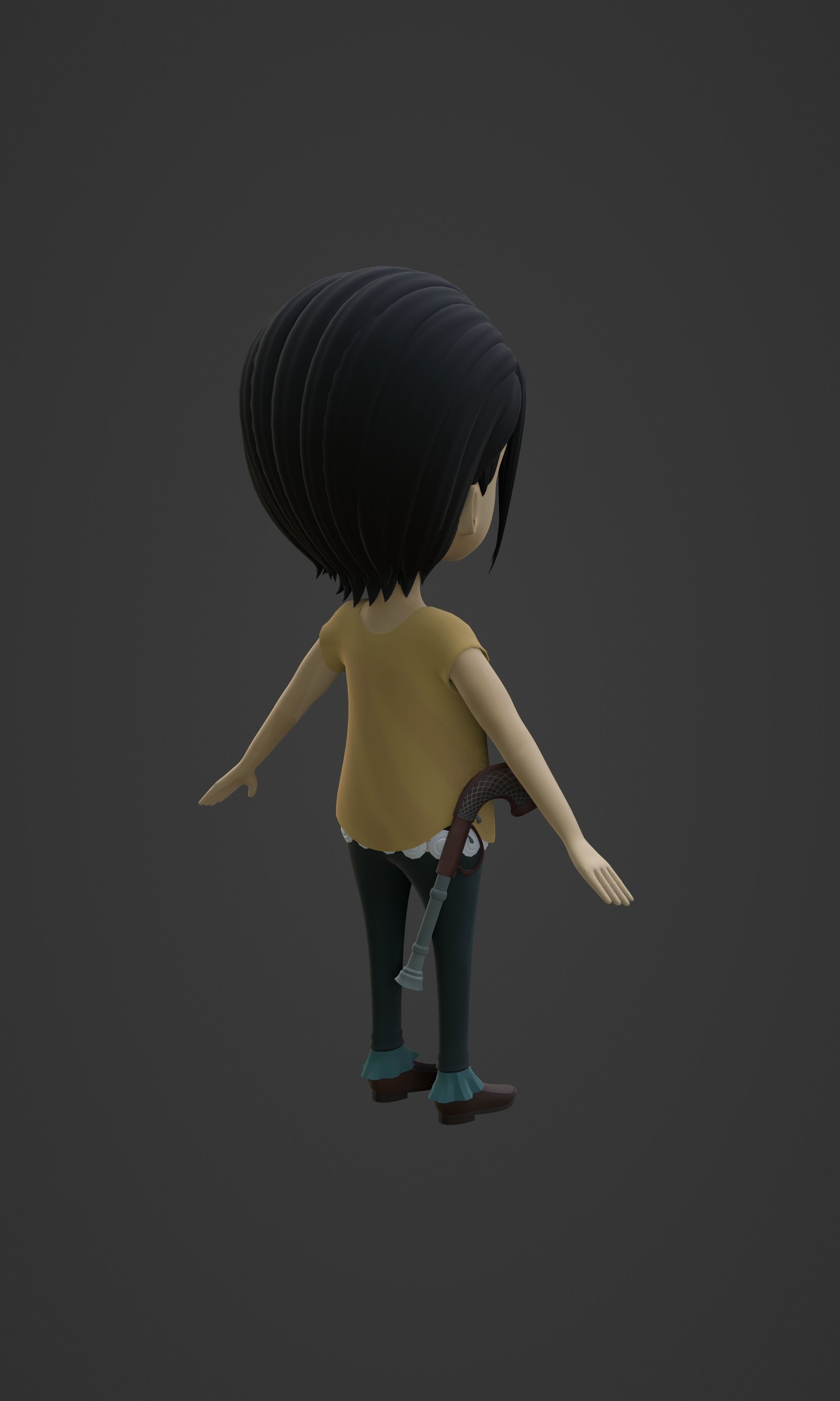 CROCODILE KID VERSION ONE PIECE Low-poly 3D model_46