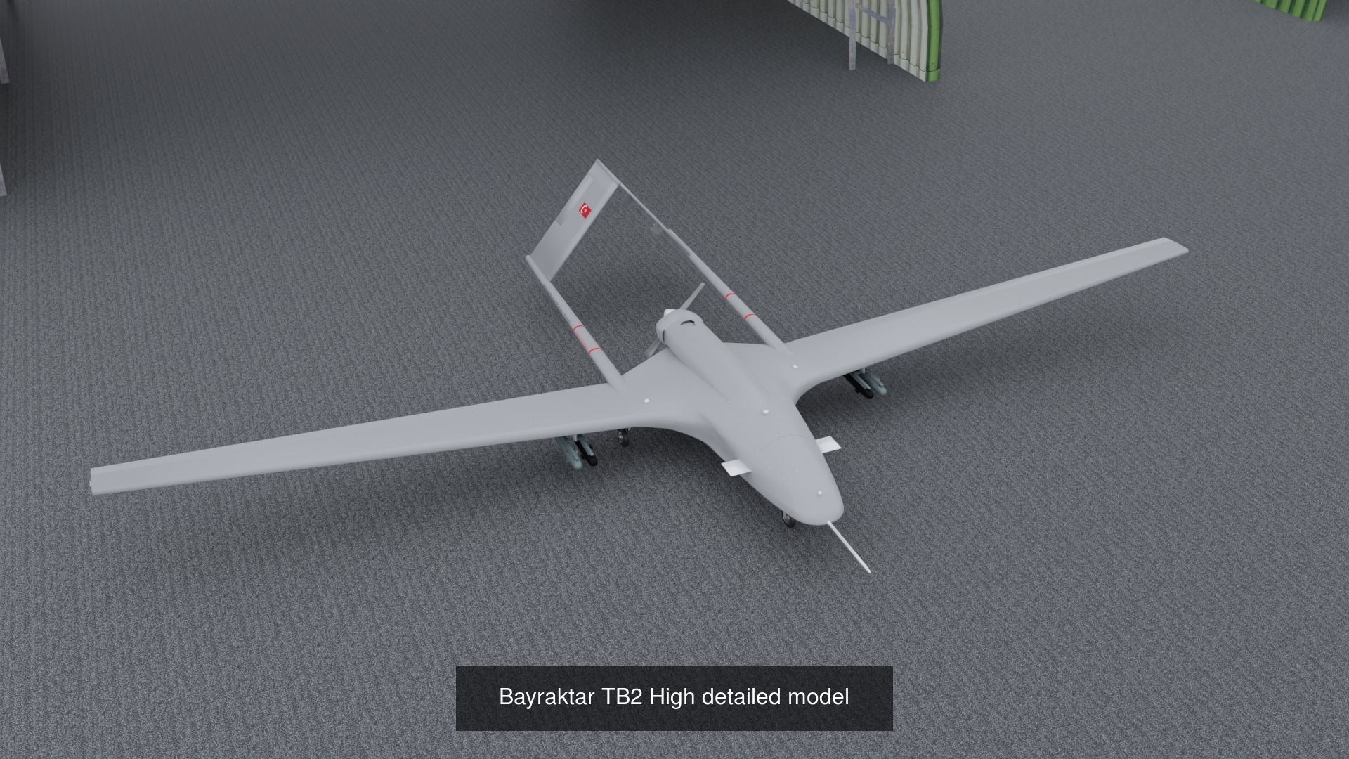 Bayraktar japanese unmanned aerial vehicle 3D Model Collection_3