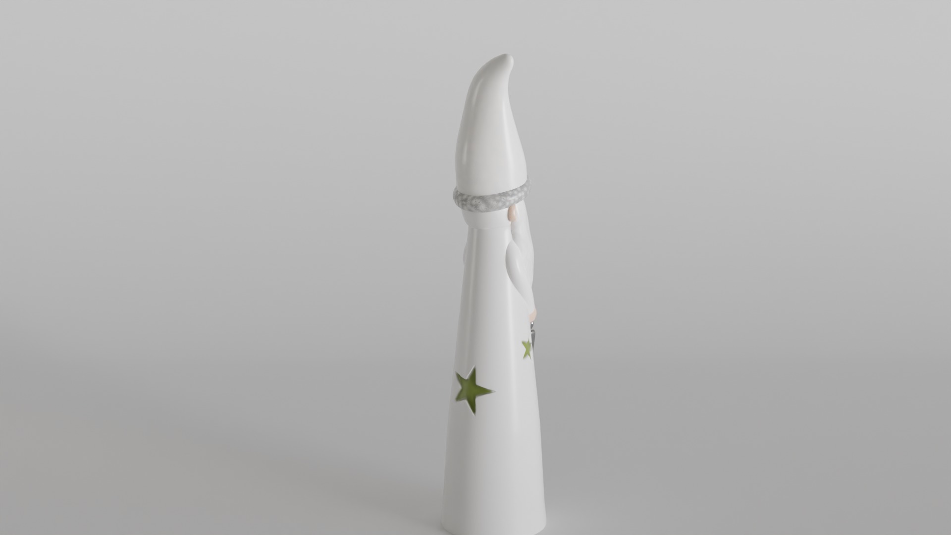 Christmas Decor Santa with Gift and Stars Design 3D print model_3