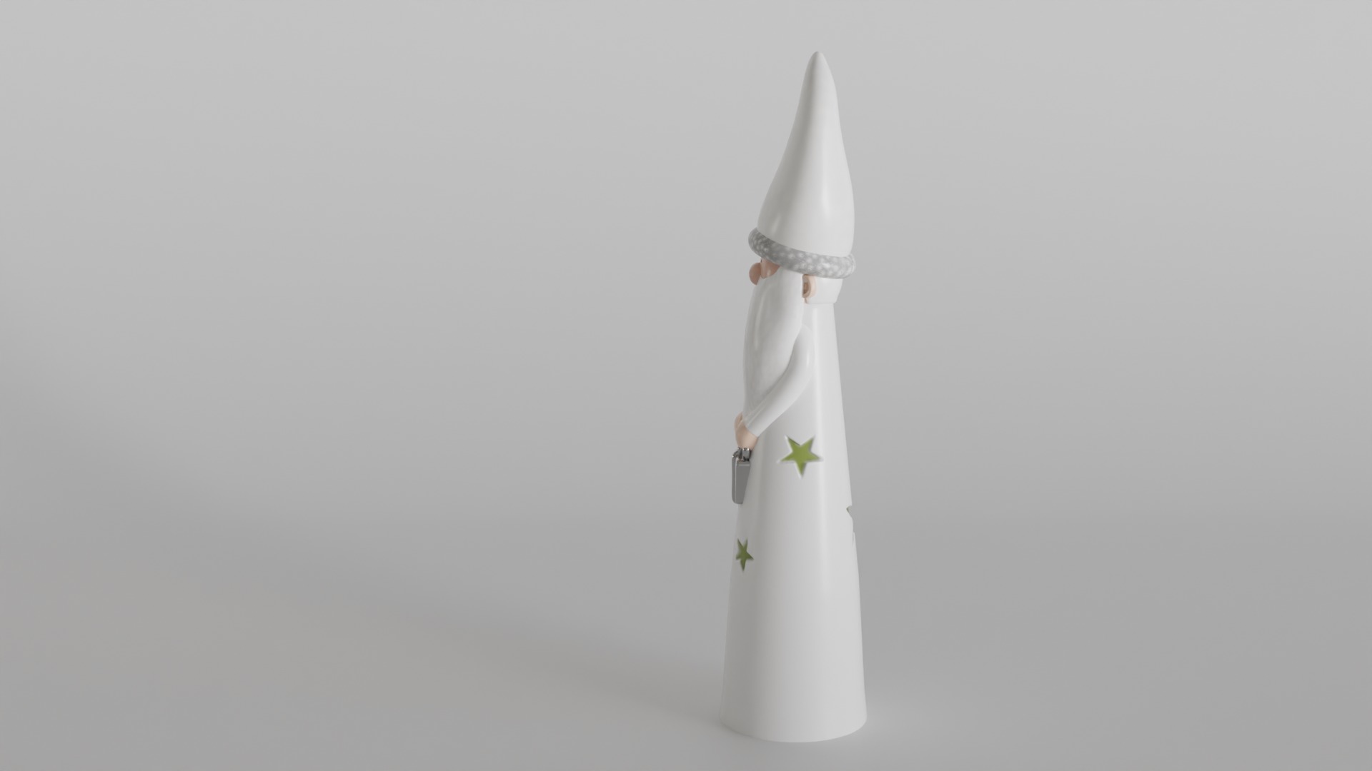 Christmas Decor Santa with Gift and Stars Design 3D print model_6