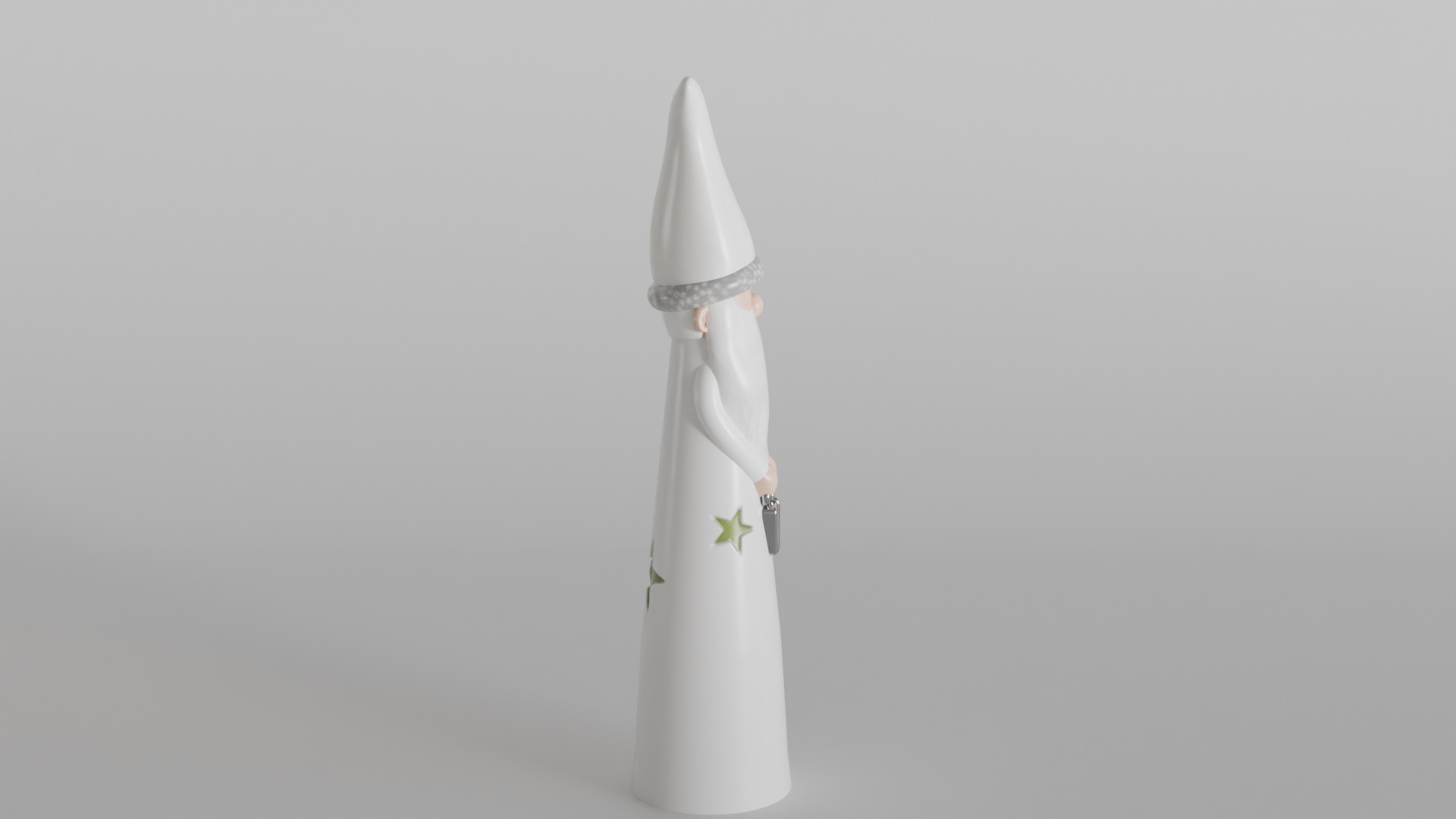 Christmas Decor Santa with Gift and Stars Design 3D print model_2