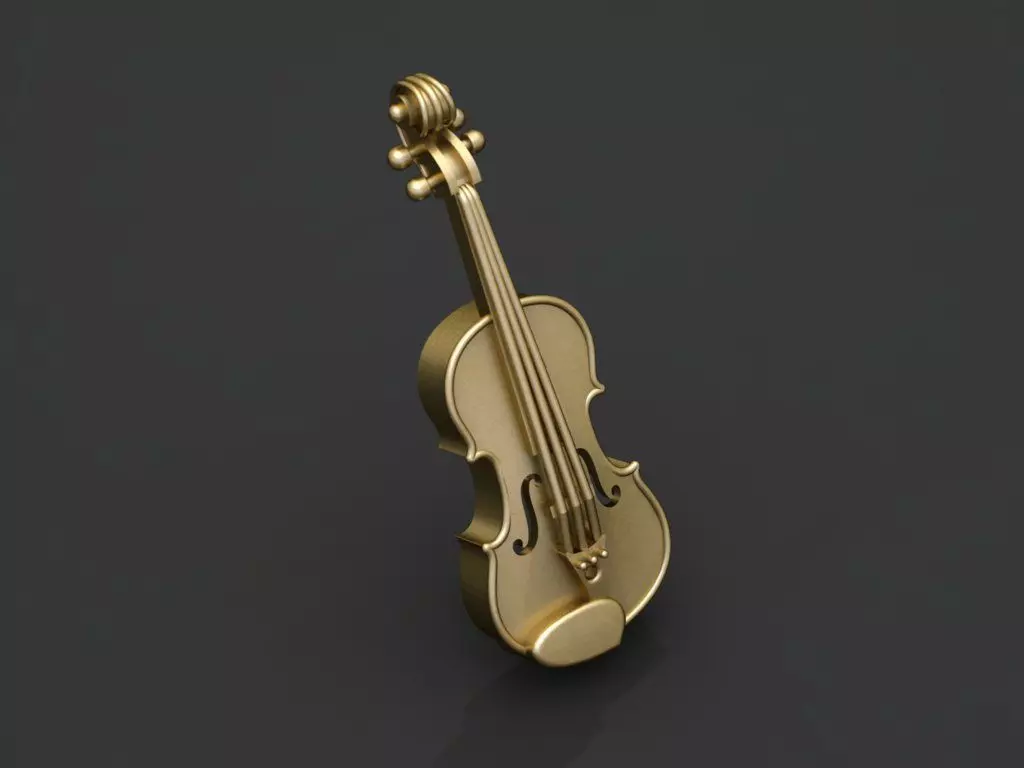 Violin Pendant 3D print model_0