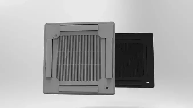 AC indoor office 3D model