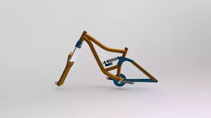 Downhill frame bike