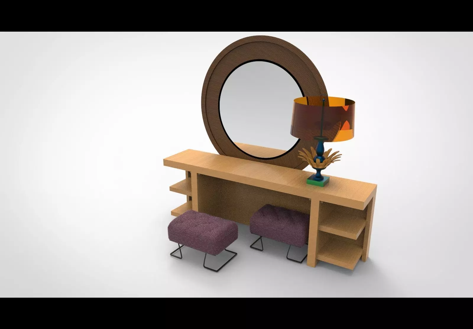 dressing table 3D model_0