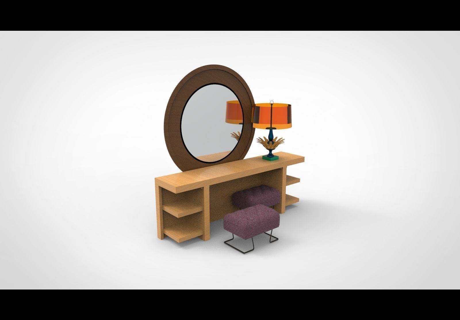dressing table 3D model_1