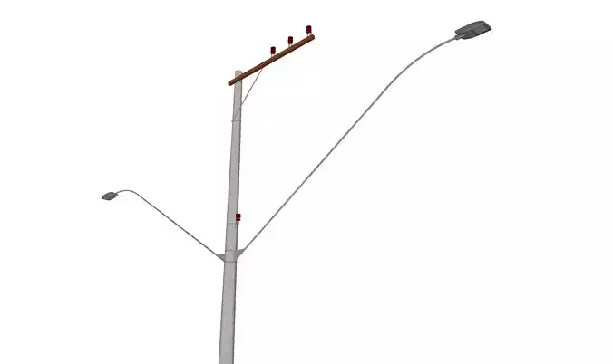 Concrete Lamp Post - Light Pole - Light Post - Street Light 44